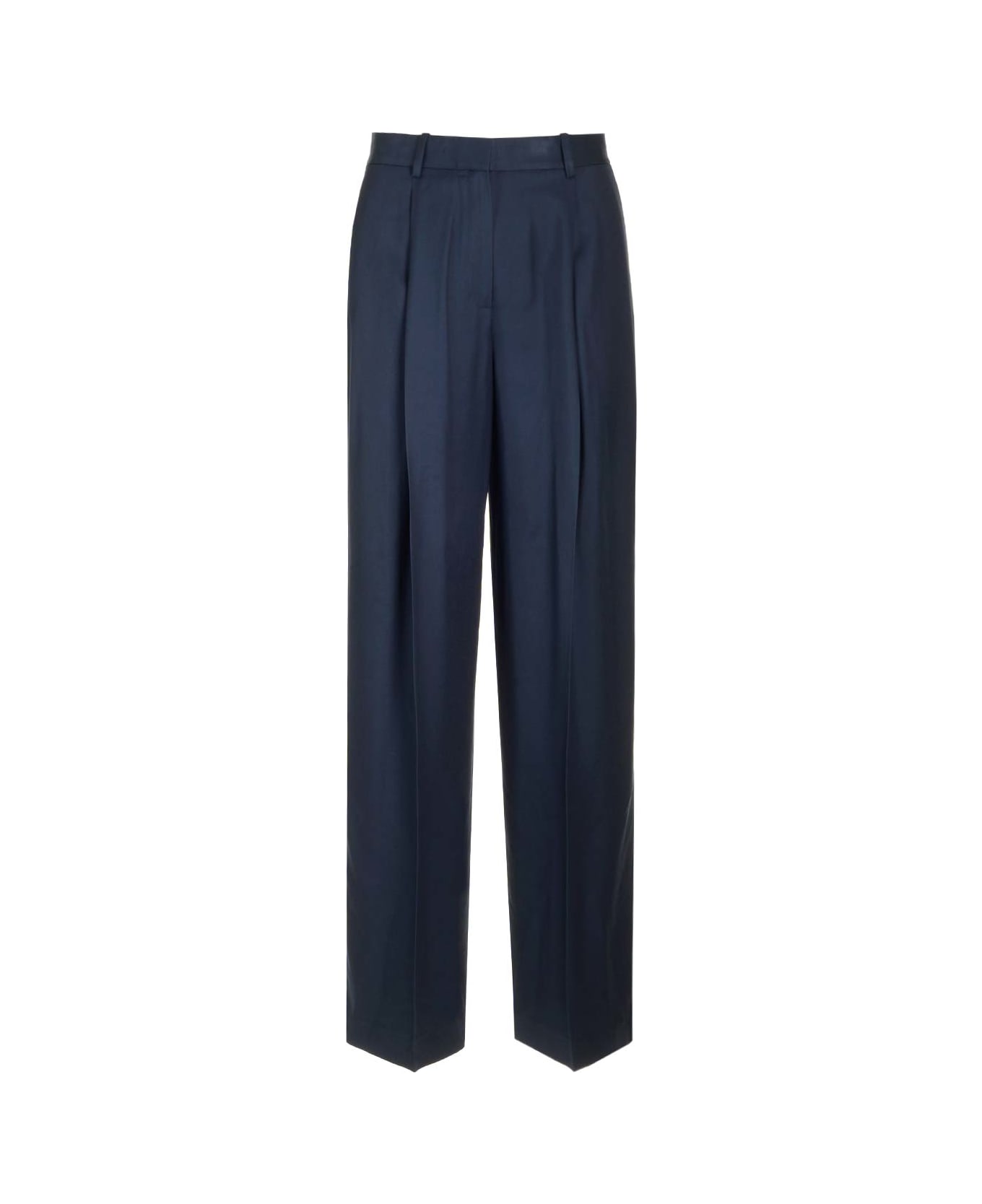 Theory Midnight Blue Satin SPORT Trousers - Xlv Nocturne Navy