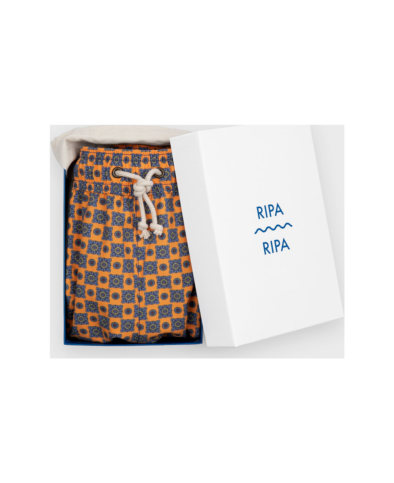 Ripa Ripa Collaborazione Nicola Radano Swim Shorts - Orange