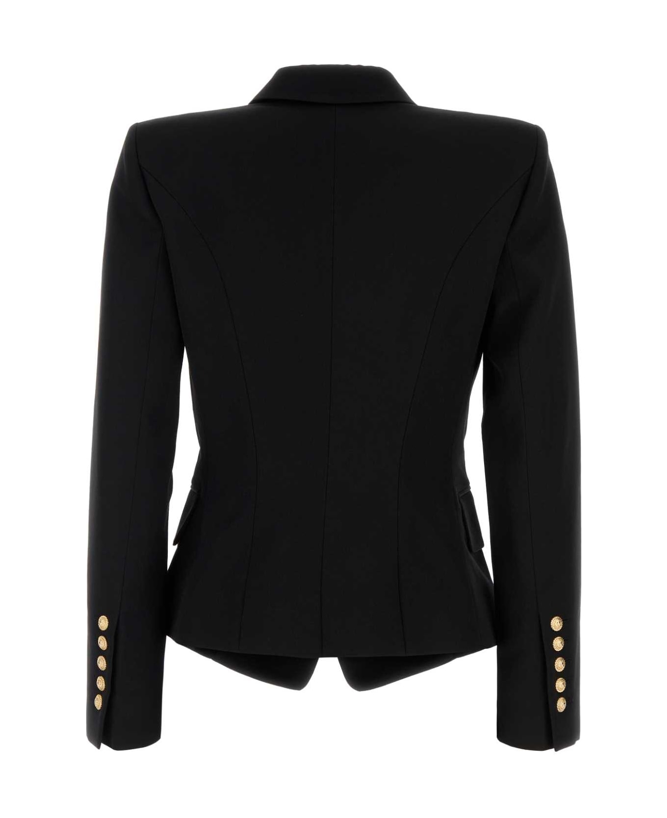 Balmain Black Wool Blazer - NOIR