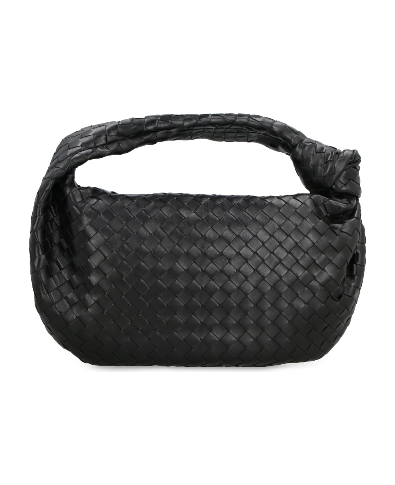 Bottega Veneta Jodie Leather Handbag - BLACKGOLD