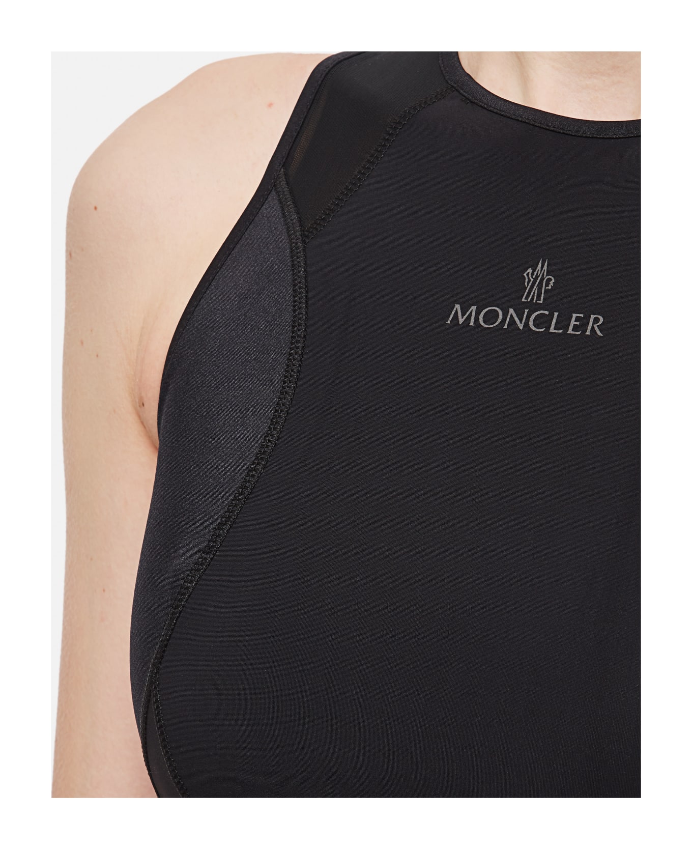 Moncler Jersey Top - Black