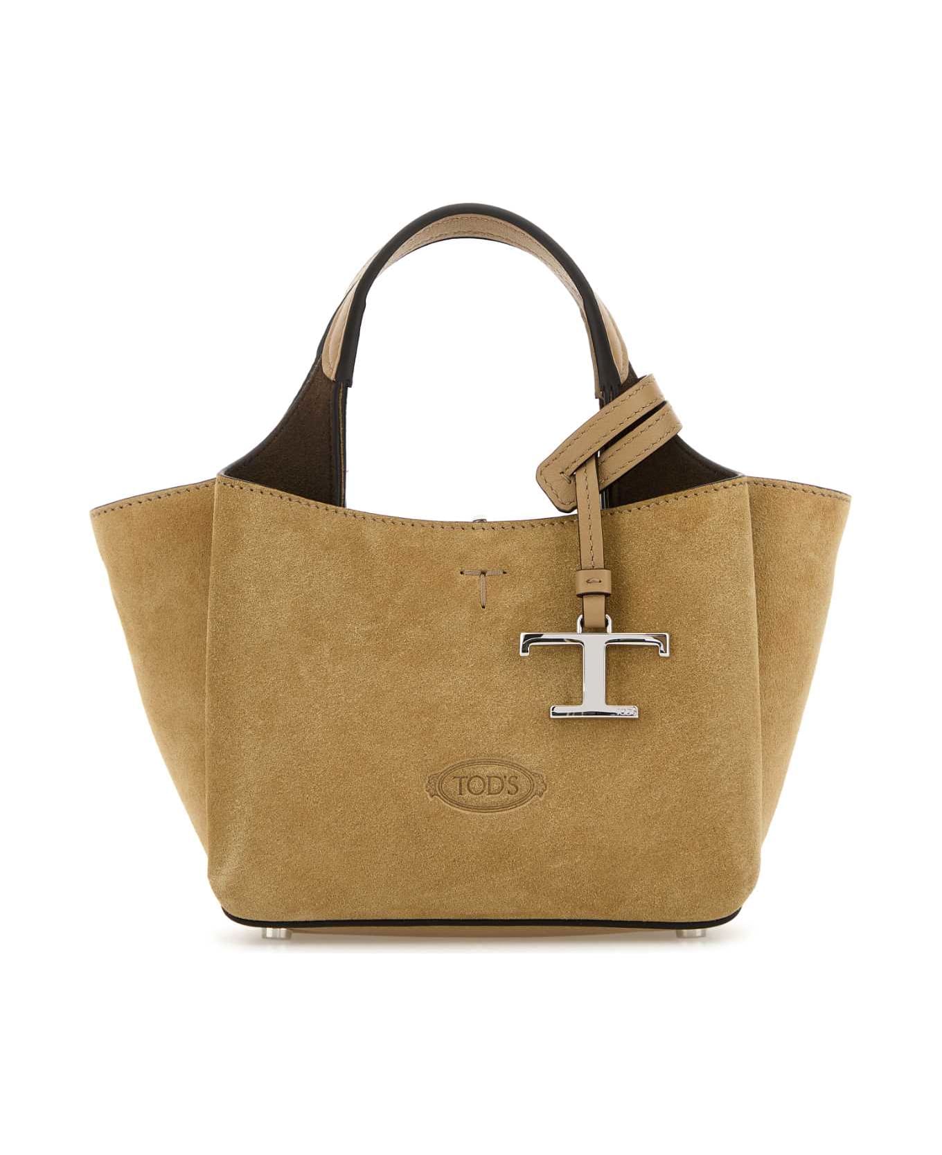 Tod
s Cappuccino Suede Micro Handbag - 4L20