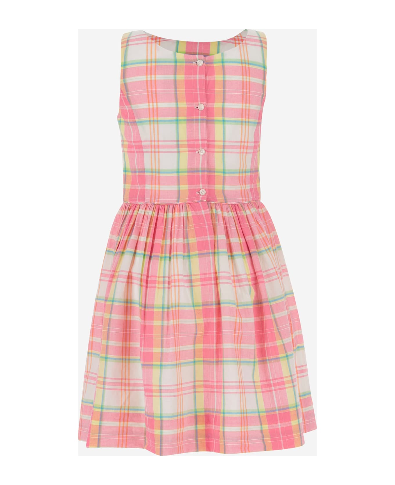 Polo Ralph Lauren Cotton Dress With Check Pattern - Red