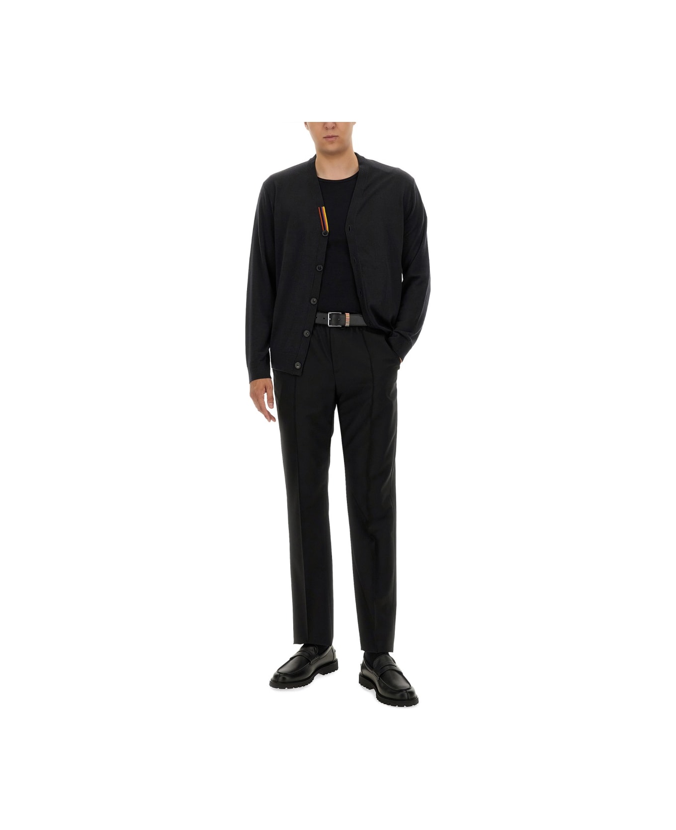 Paul Smith V-neck Cardigan - BLACK