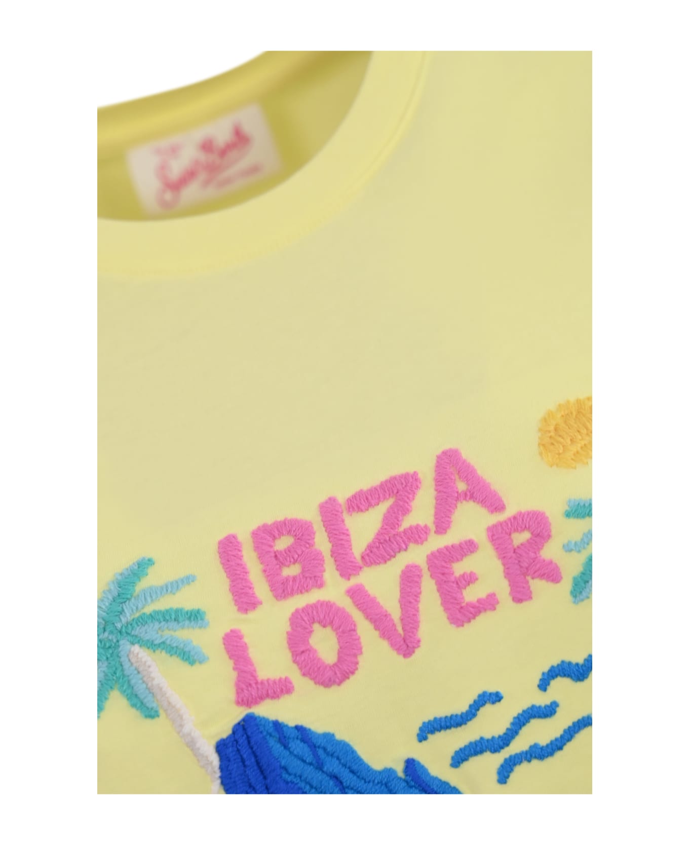MC2 Saint Barth Emilie T-shirt With Ibiza Lover Embroidery - Giallo