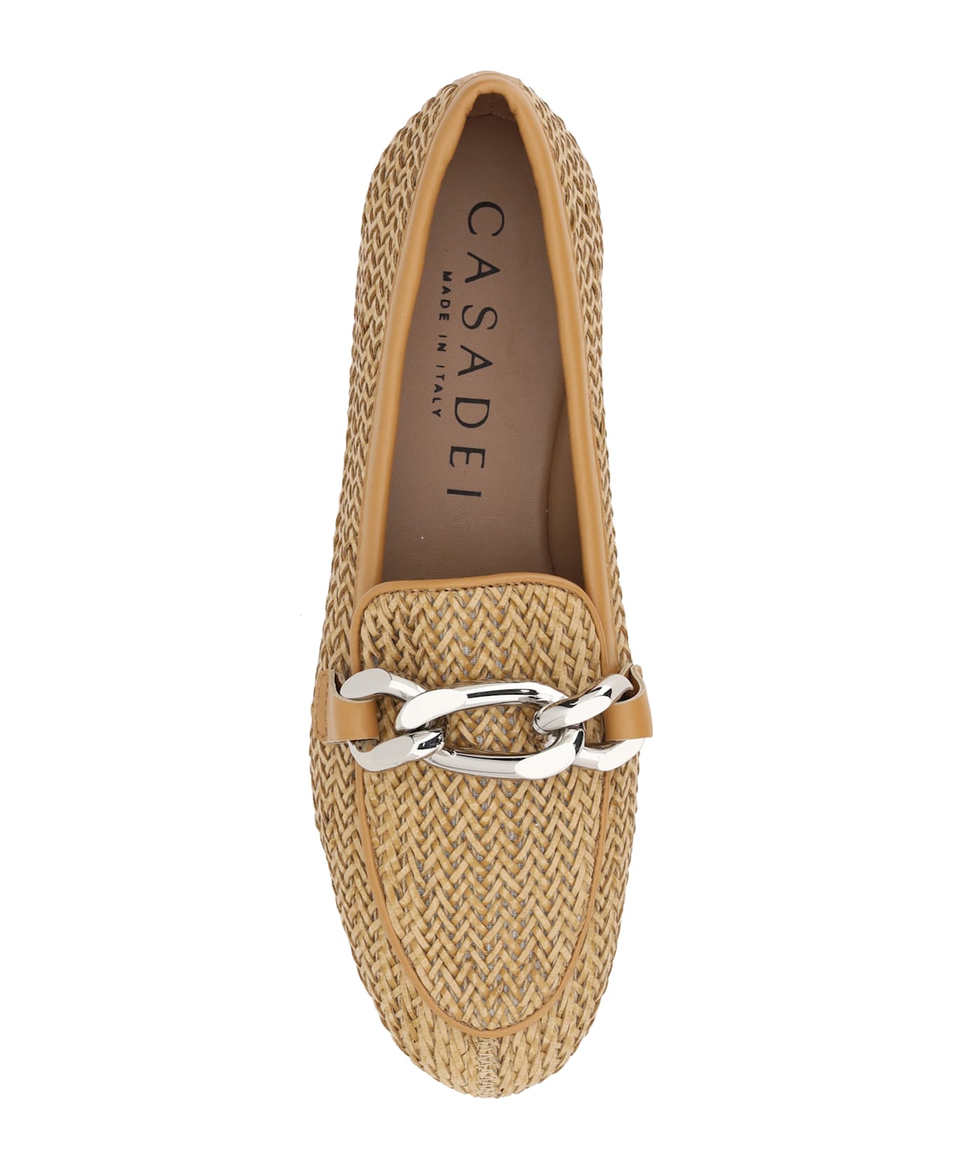 Casadei Woven Leather Loafers