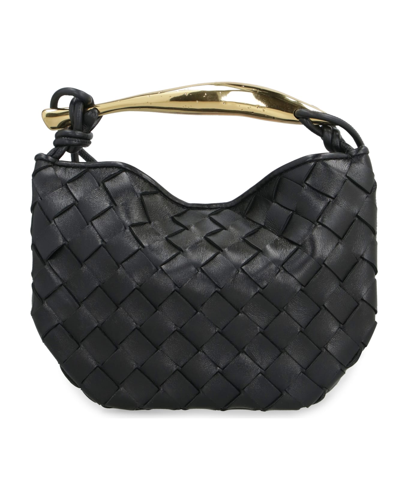 Bottega Veneta Mini Sardine Leather Crossbody Bag - black