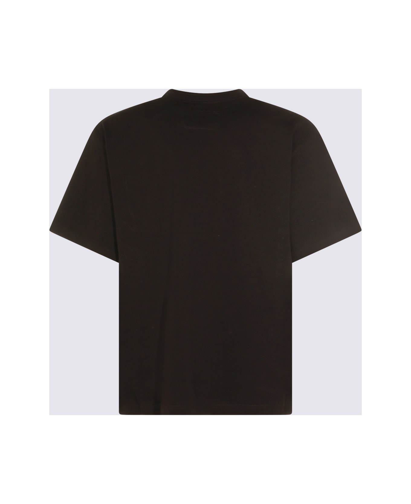 Sacai Black Cotton T-shirt - Nero