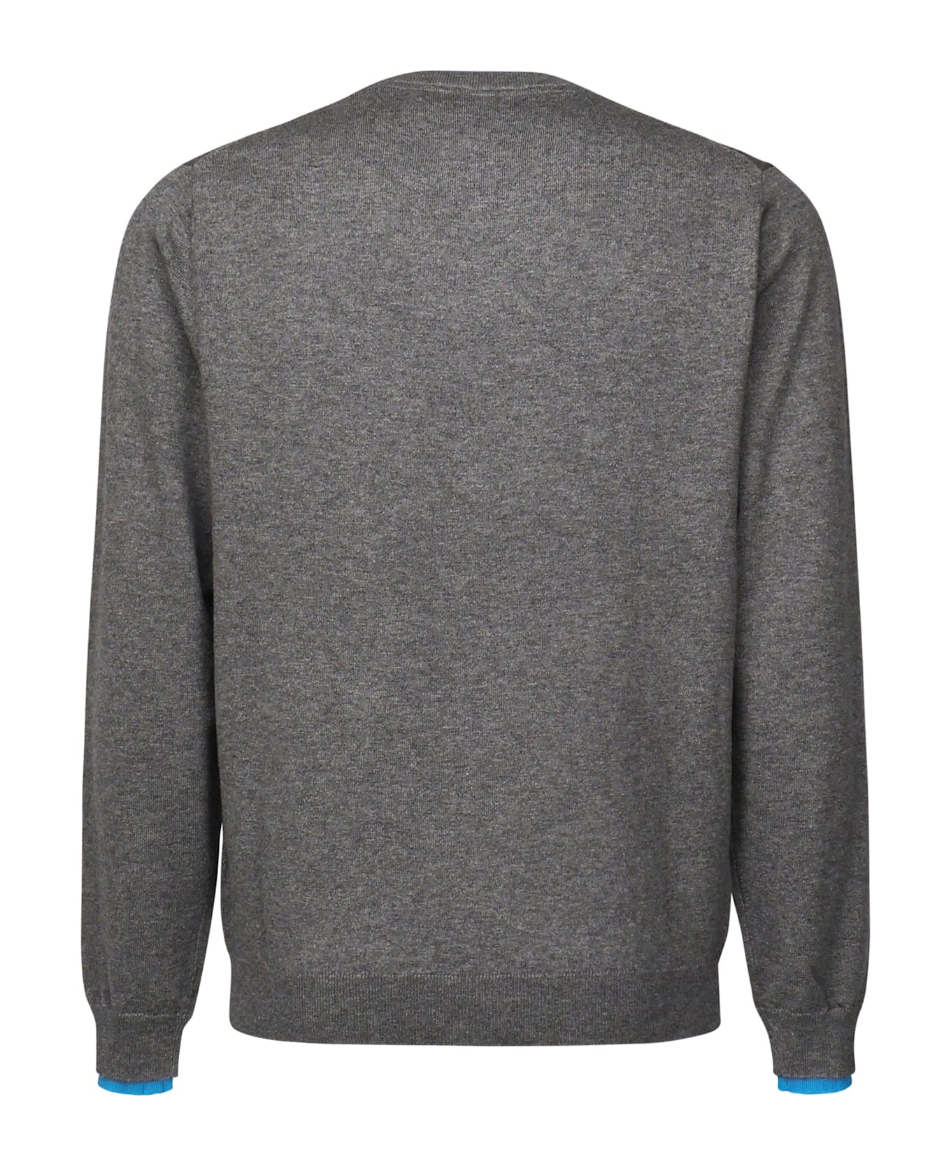 Sun 68 Sweater With Contrasting Logo - Grey