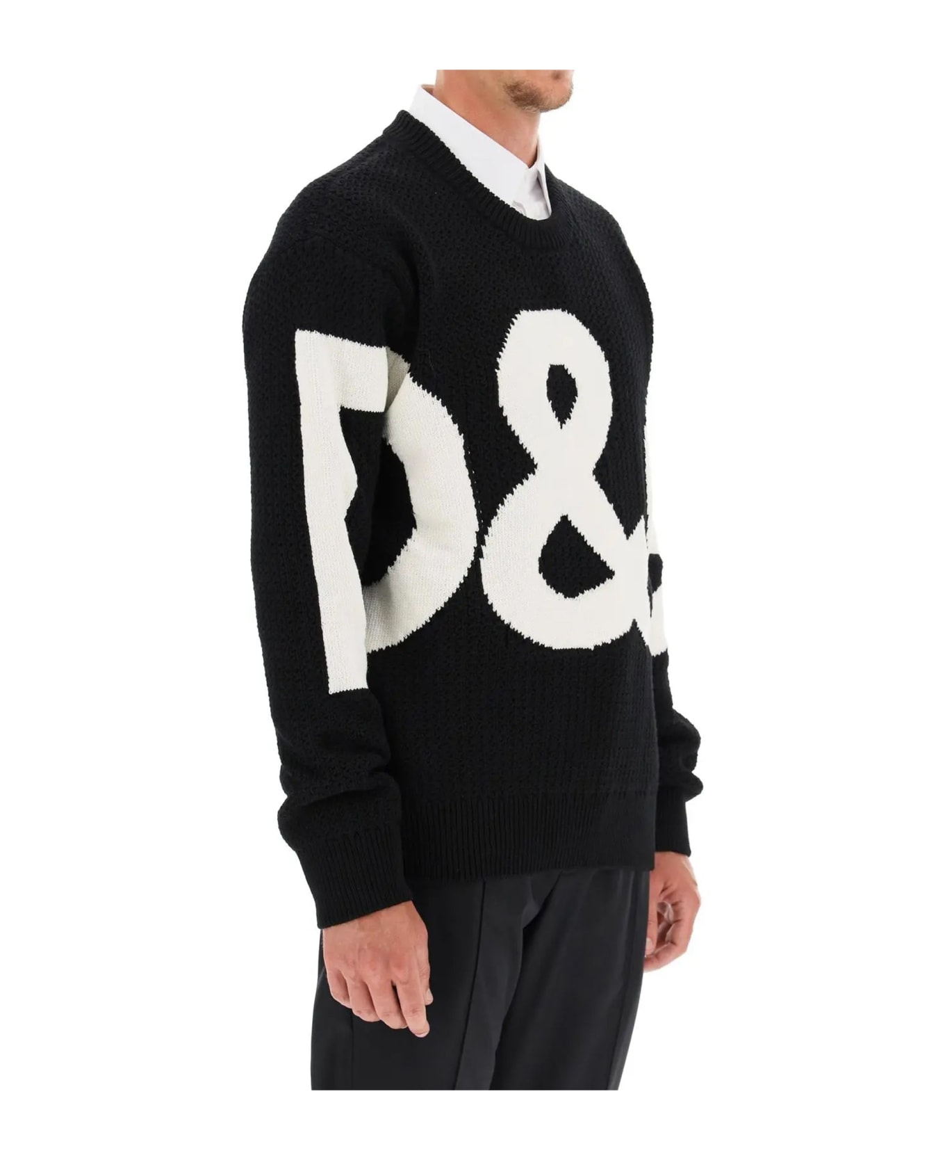 Dolce & Gabbana Logo Sweater - Black ニットウェア