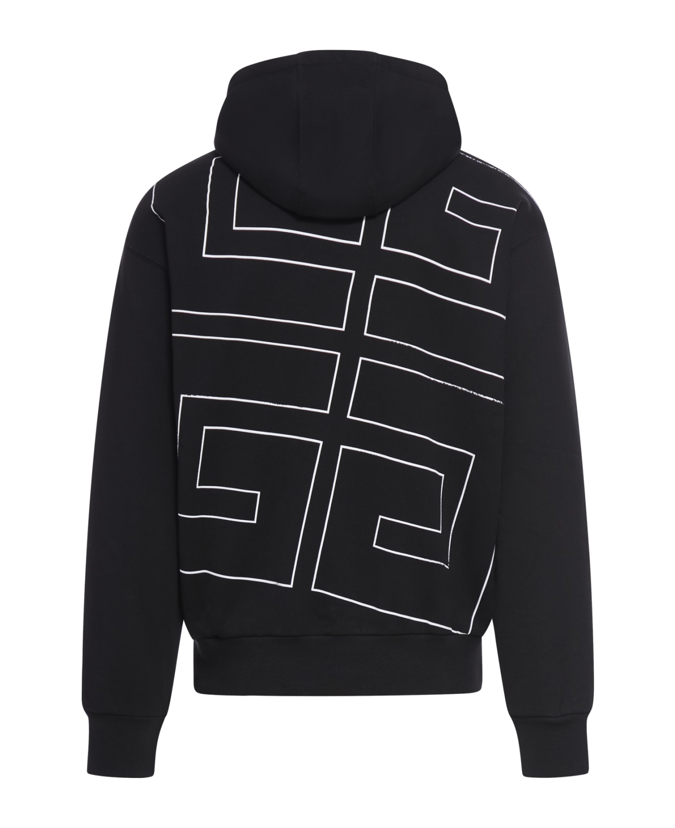Givenchy Boxy Fit Hoodie With Pocket Base - Black フリース