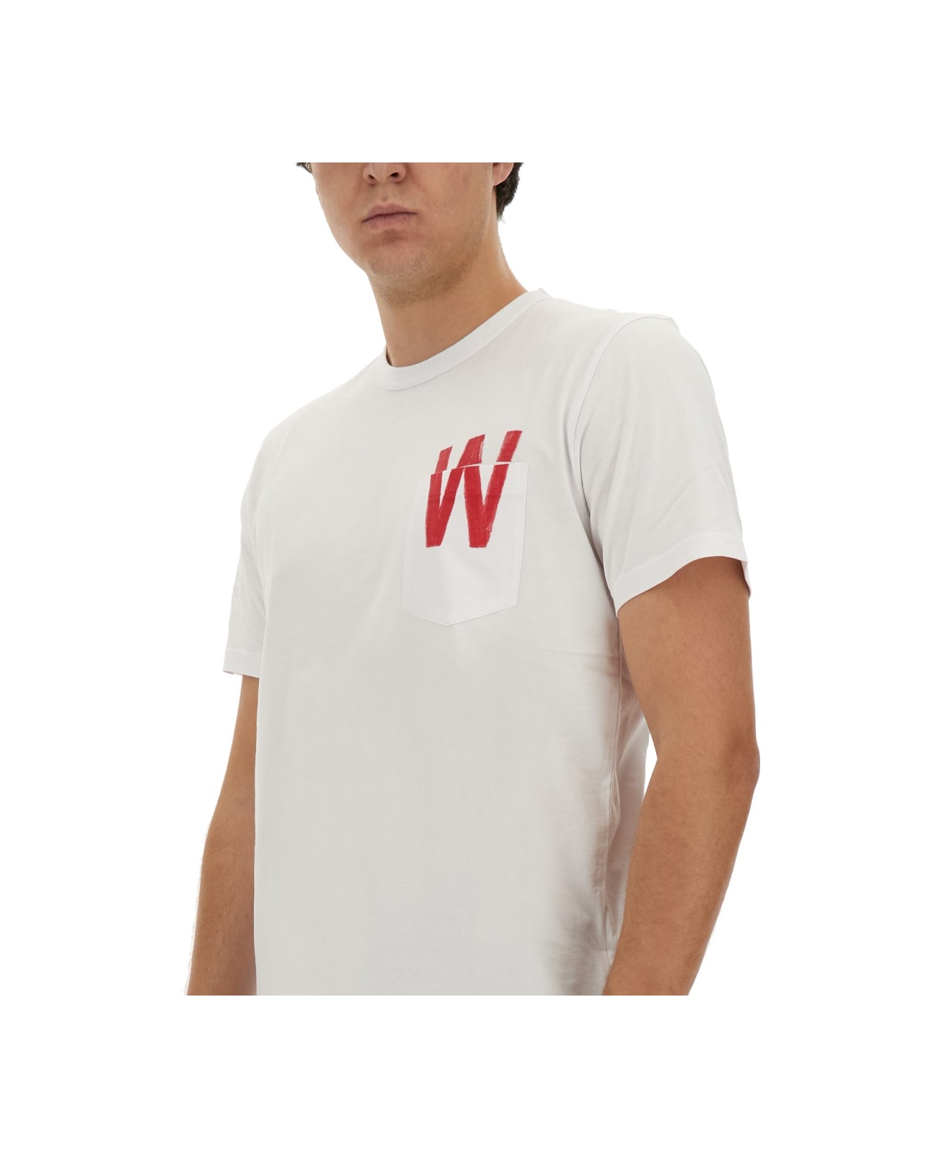Woolrich T-shirt With Logo - WHITE シャツ