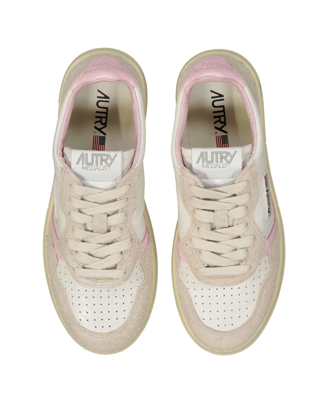 Autry Medalist Leather Sneakers - White