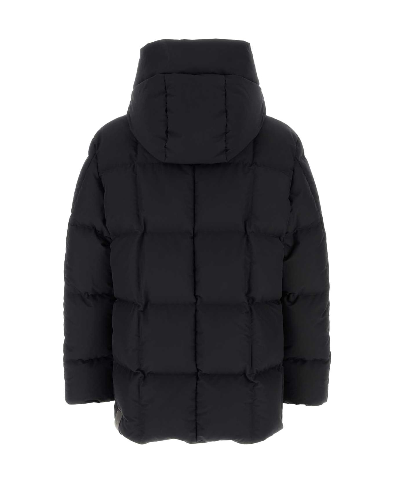 Jil Sander Black Nylon Down Jacket - BLACK