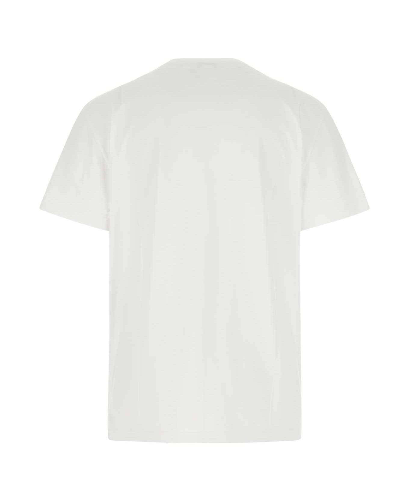 Alexander McQueen White Cotton Oversize T-shirt - 0900