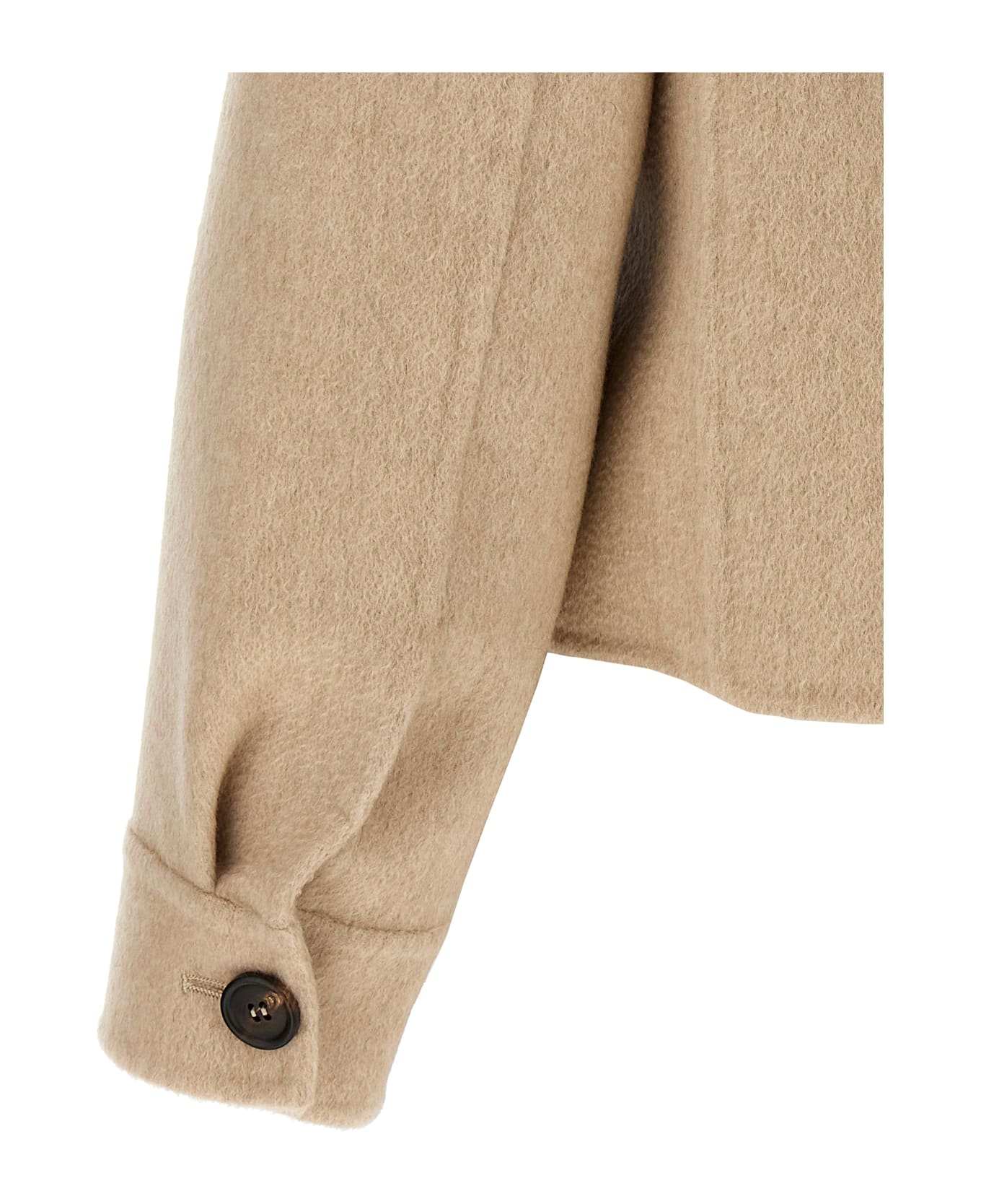 Brunello Cucinelli Monile Cashmere Coat - Beige