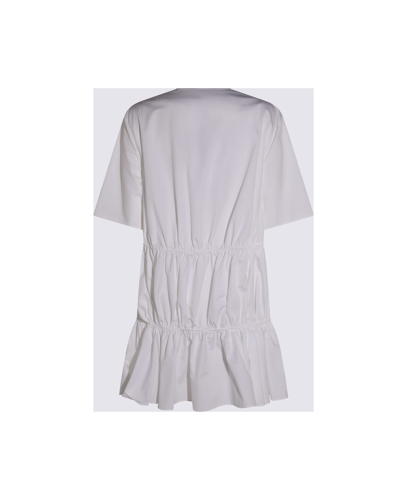 Alaia White Cotton Mini Dress - White