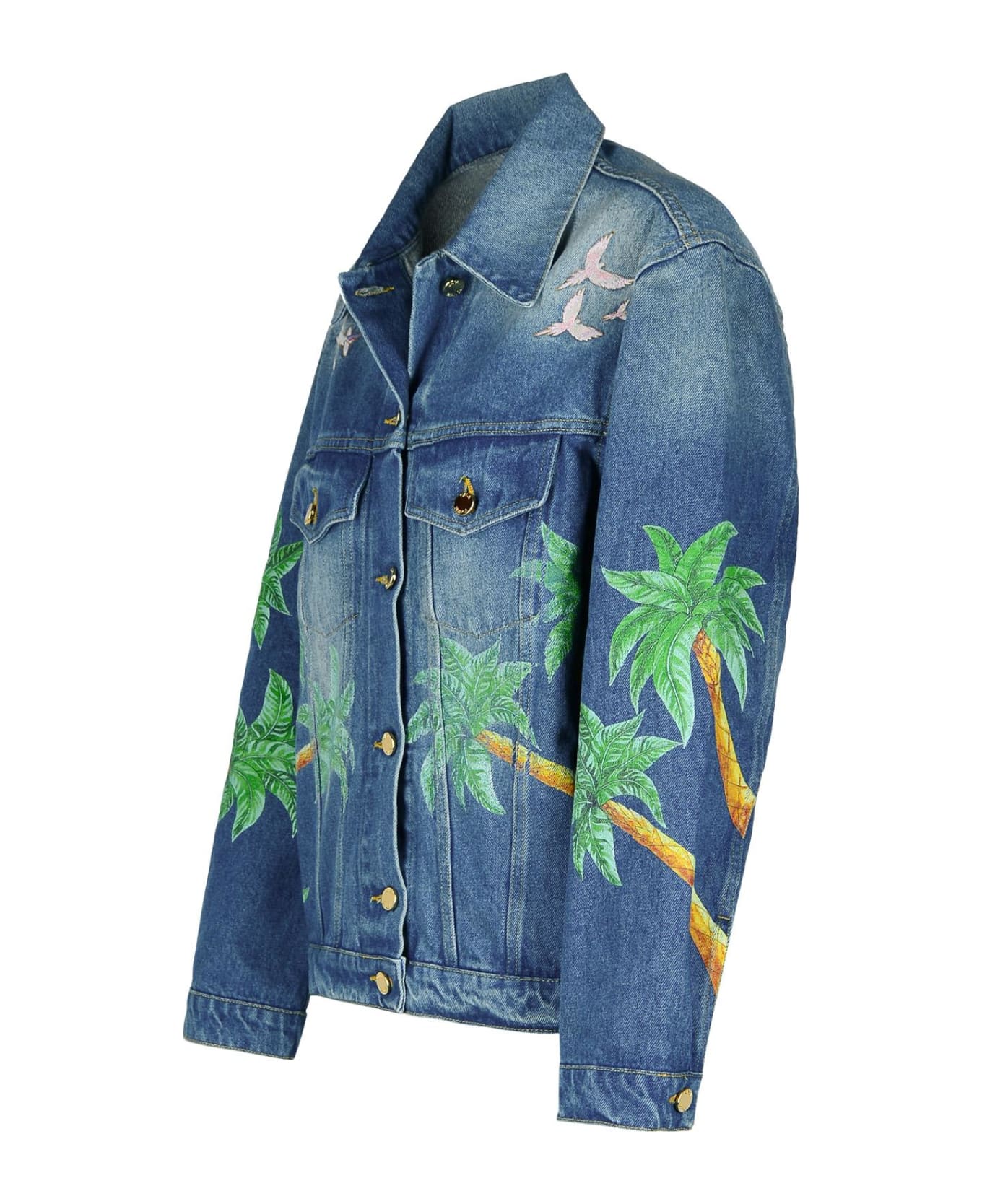 Casablanca Blue Denim Jacket - Blue