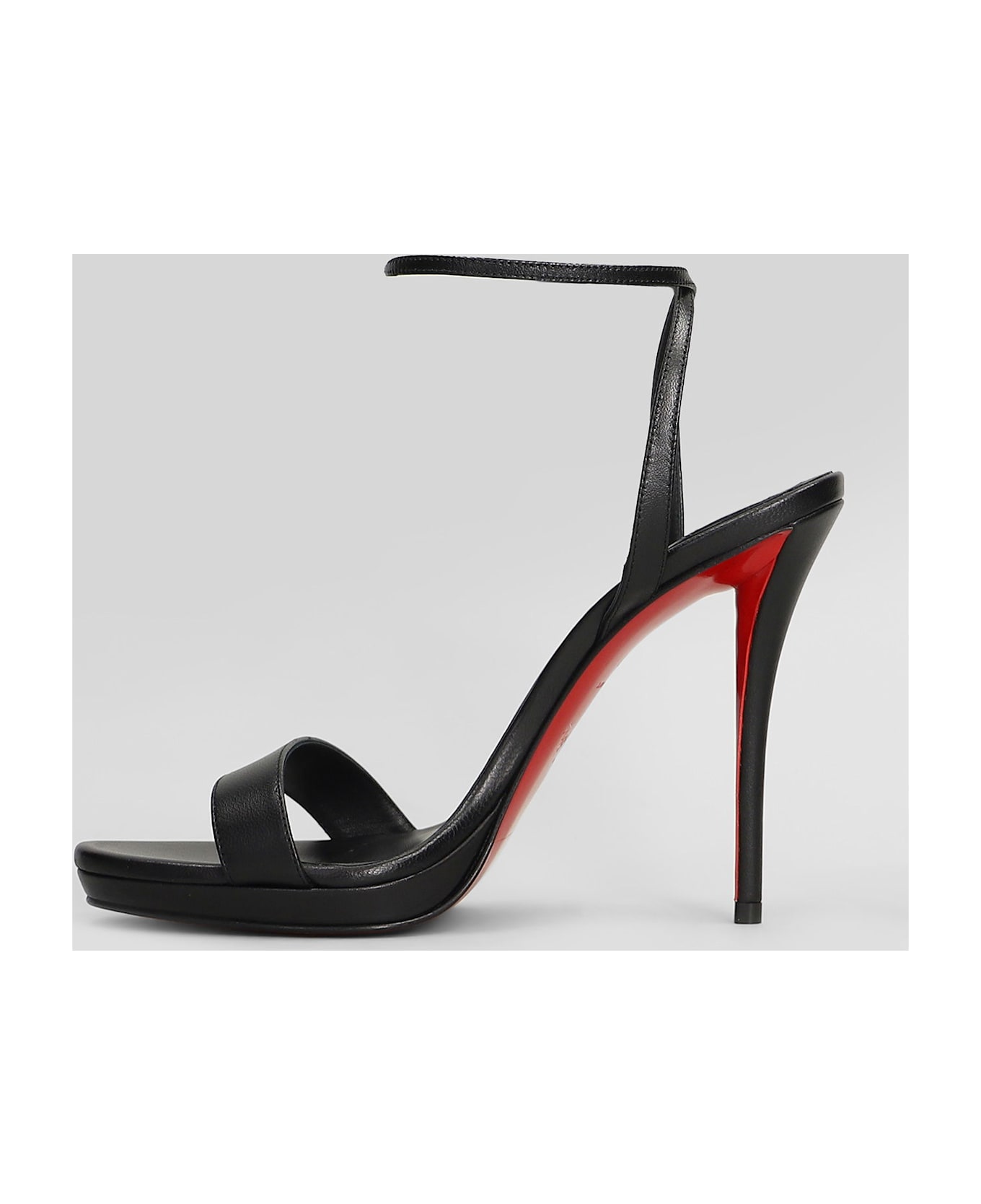Christian Louboutin Miss Z Sandal 120 Sandals In Black Leather - black