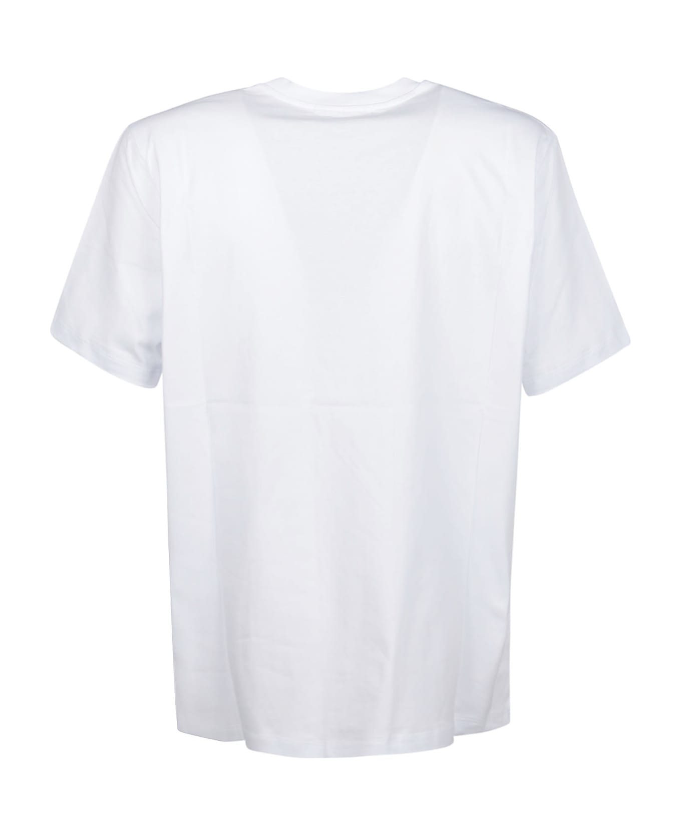 MSGM Logo Print T-shirt - Optical White