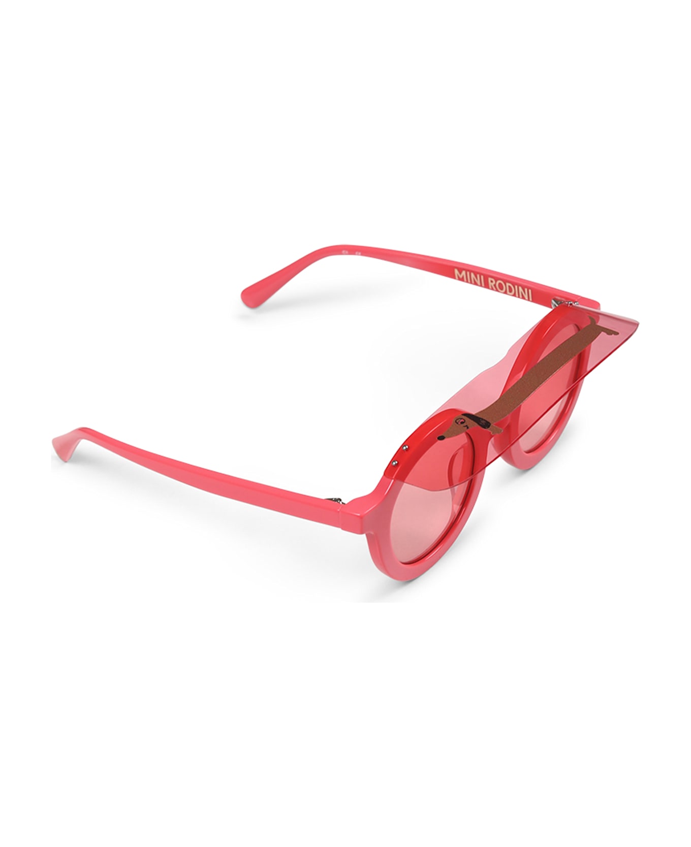 Mini Rodini Pink Sunglasses For Kids With Dachshund - Pink