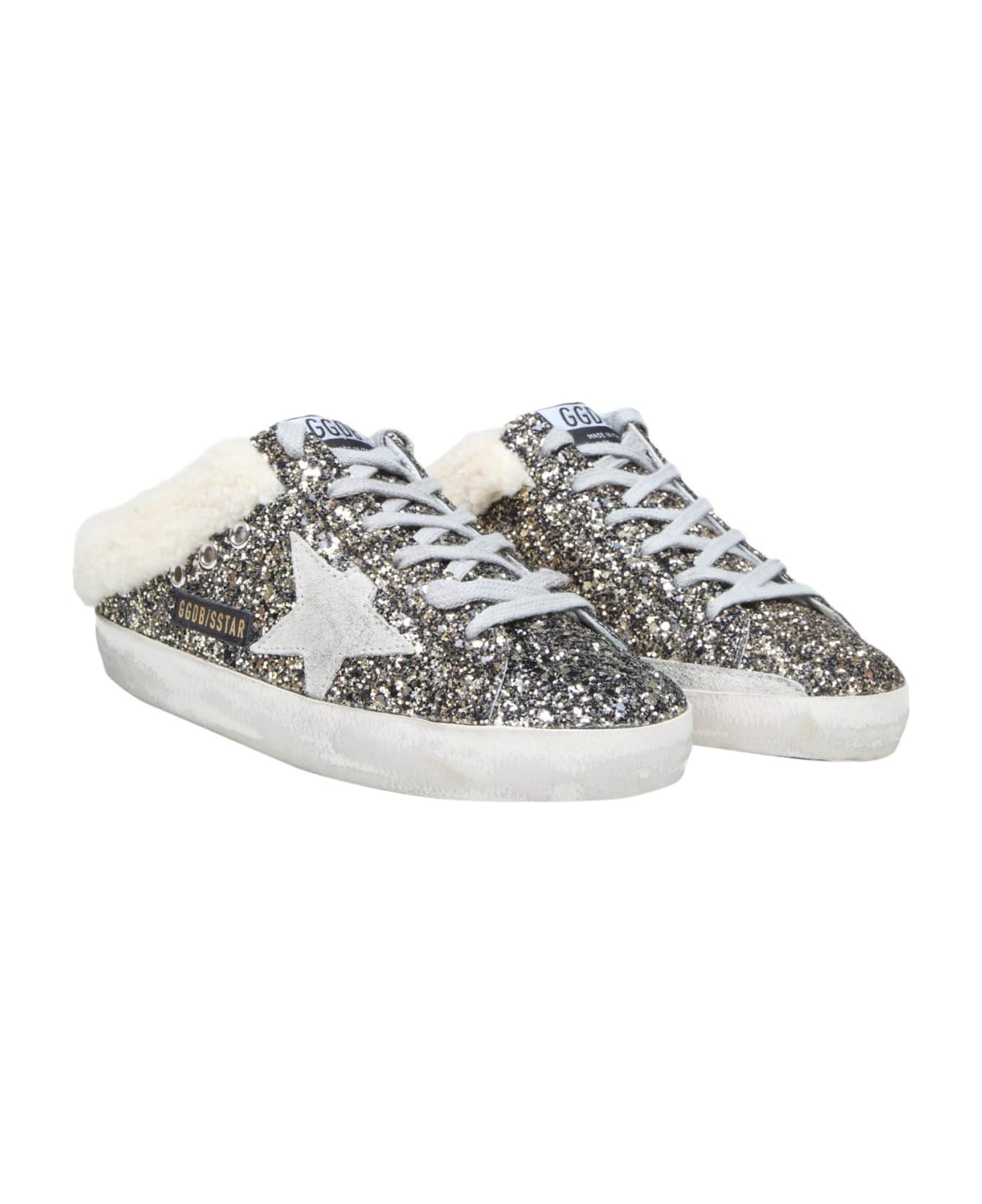 Golden Goose Super-star Sabot Sneakers - Black/Gold/Beige/Ice