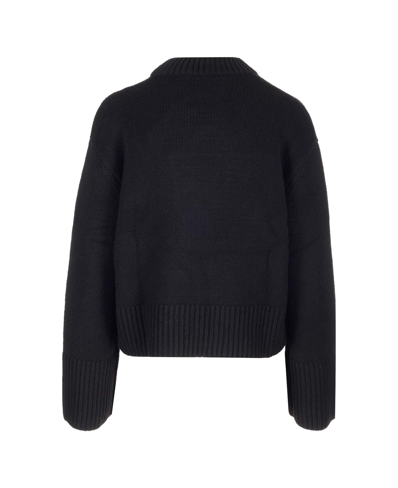 Lisa Yang Boxy Fit 
sony
 Sweater - Black