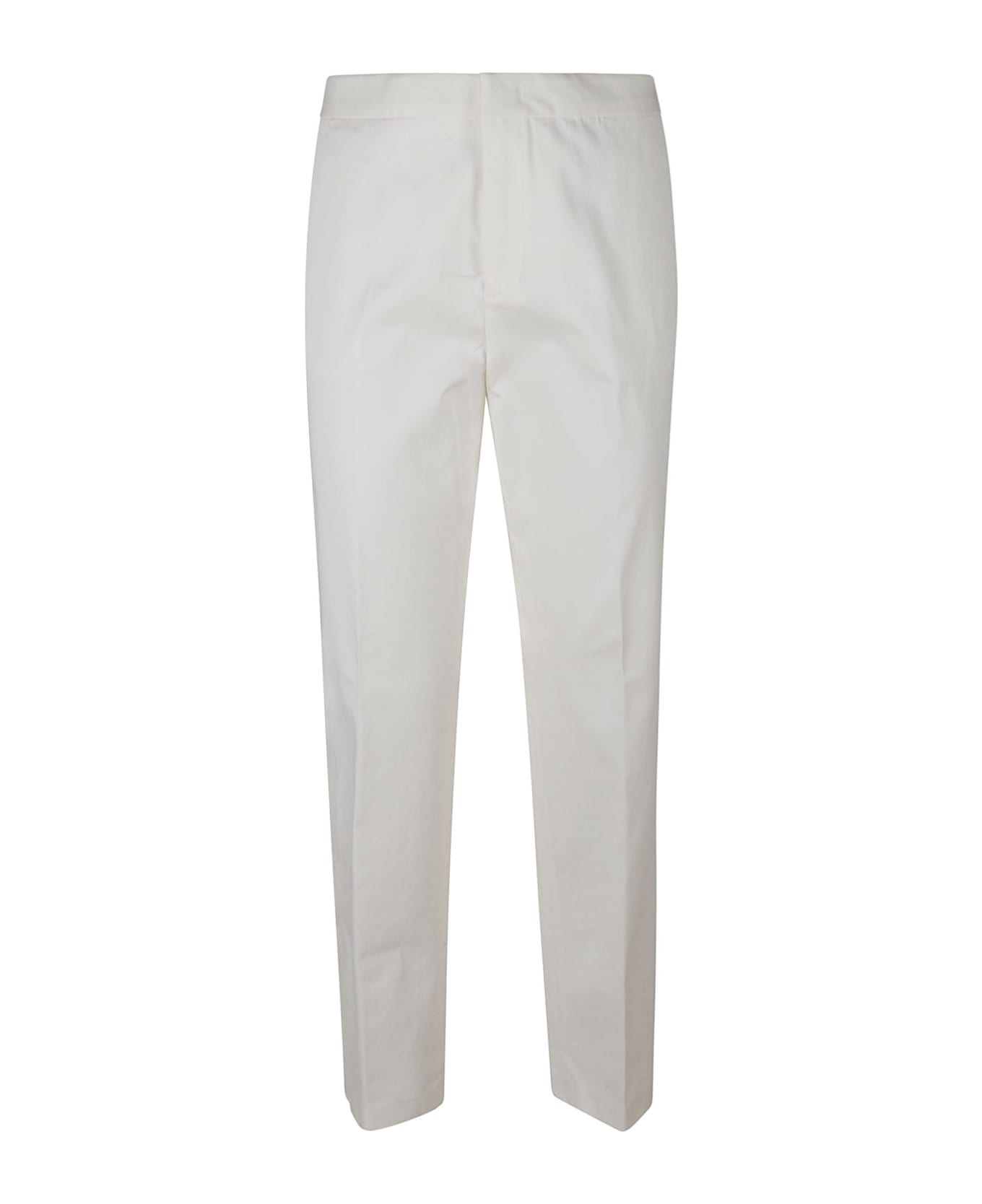 Fabiana Filippi Regular Fit Plain Trousers - bianco
