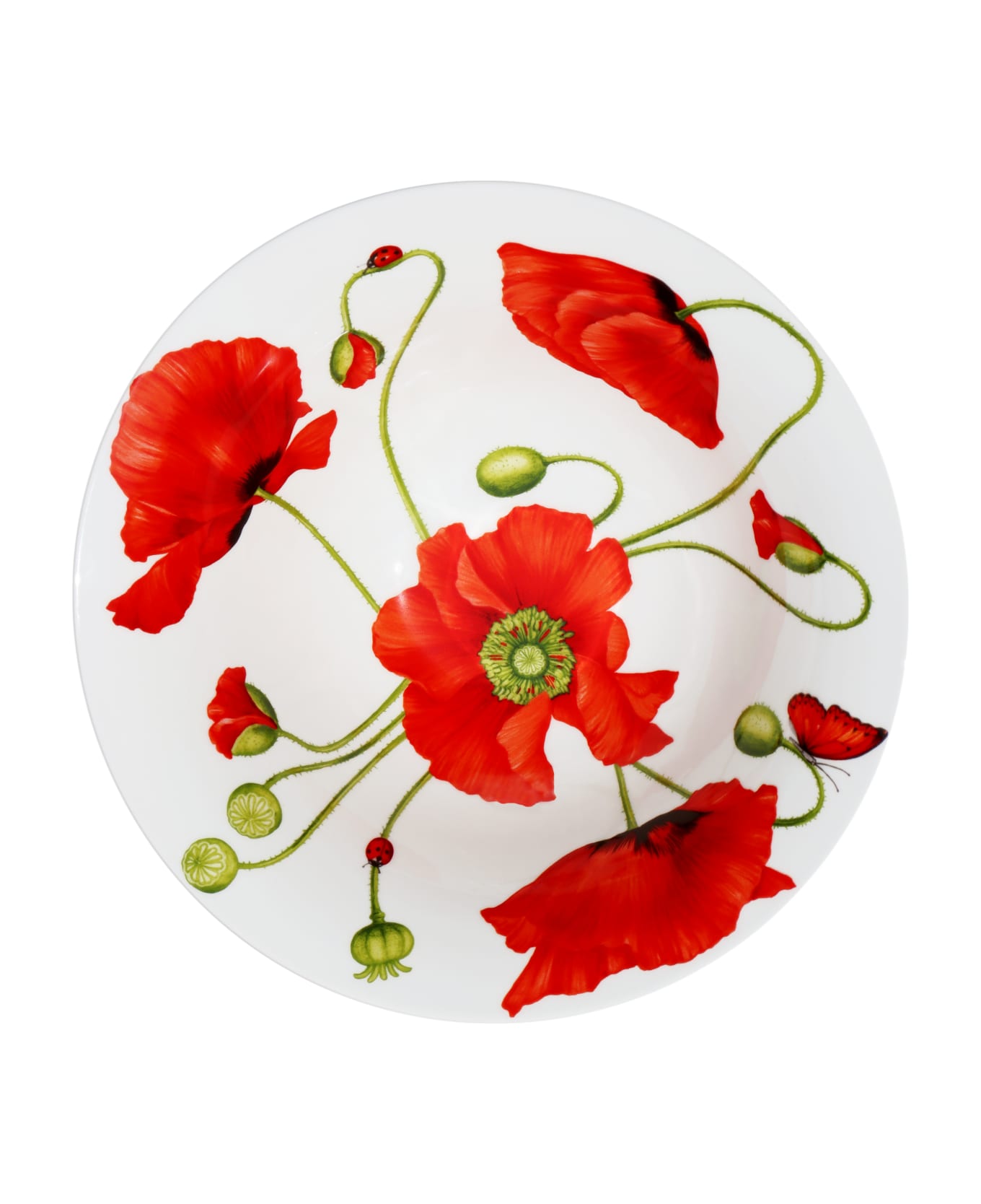 Taitù Set of 4 Small Bowls RED BUTTERFLY - RED Collection - Red