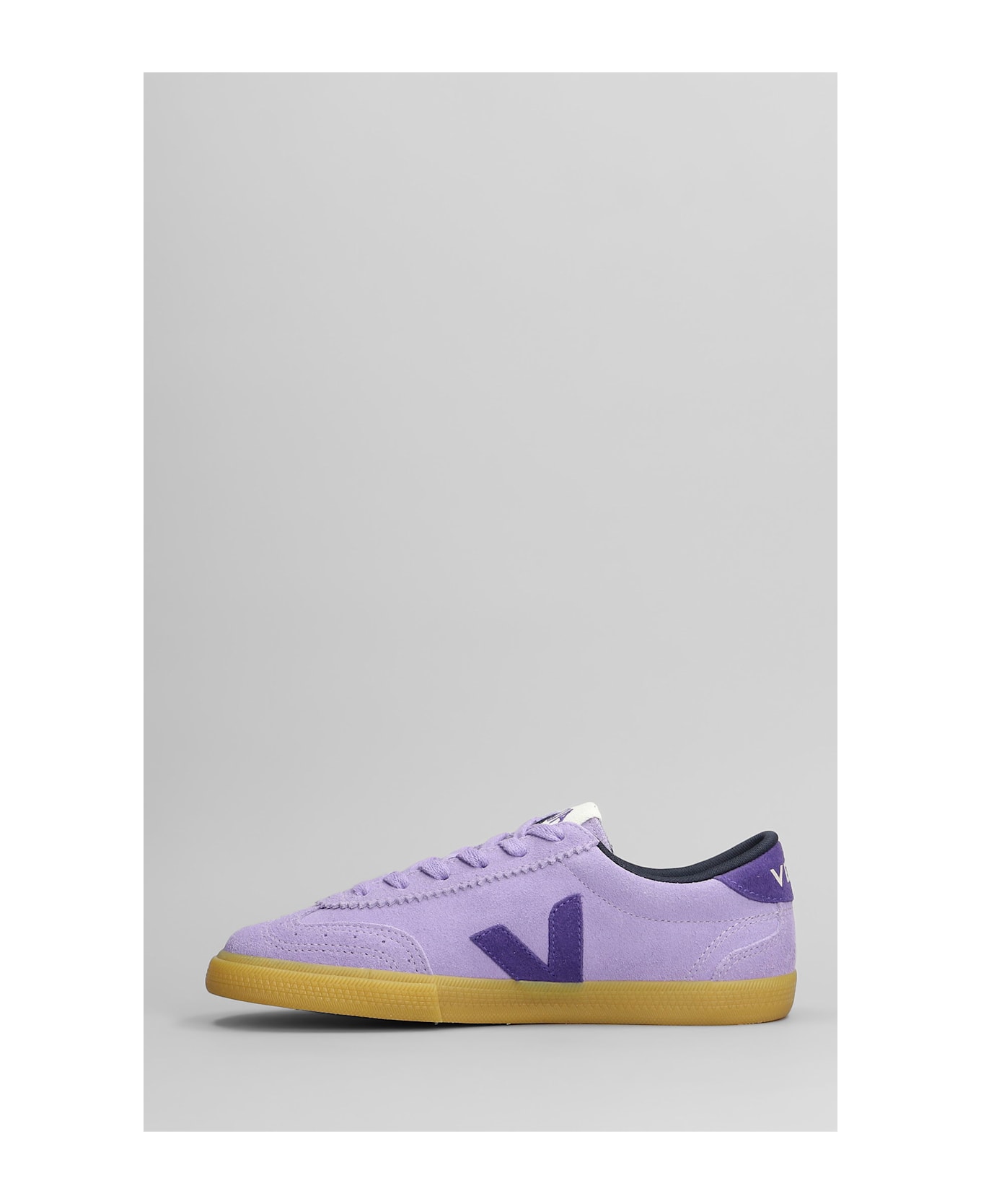 Veja Volley Sneakers In Viola Suede - Viola