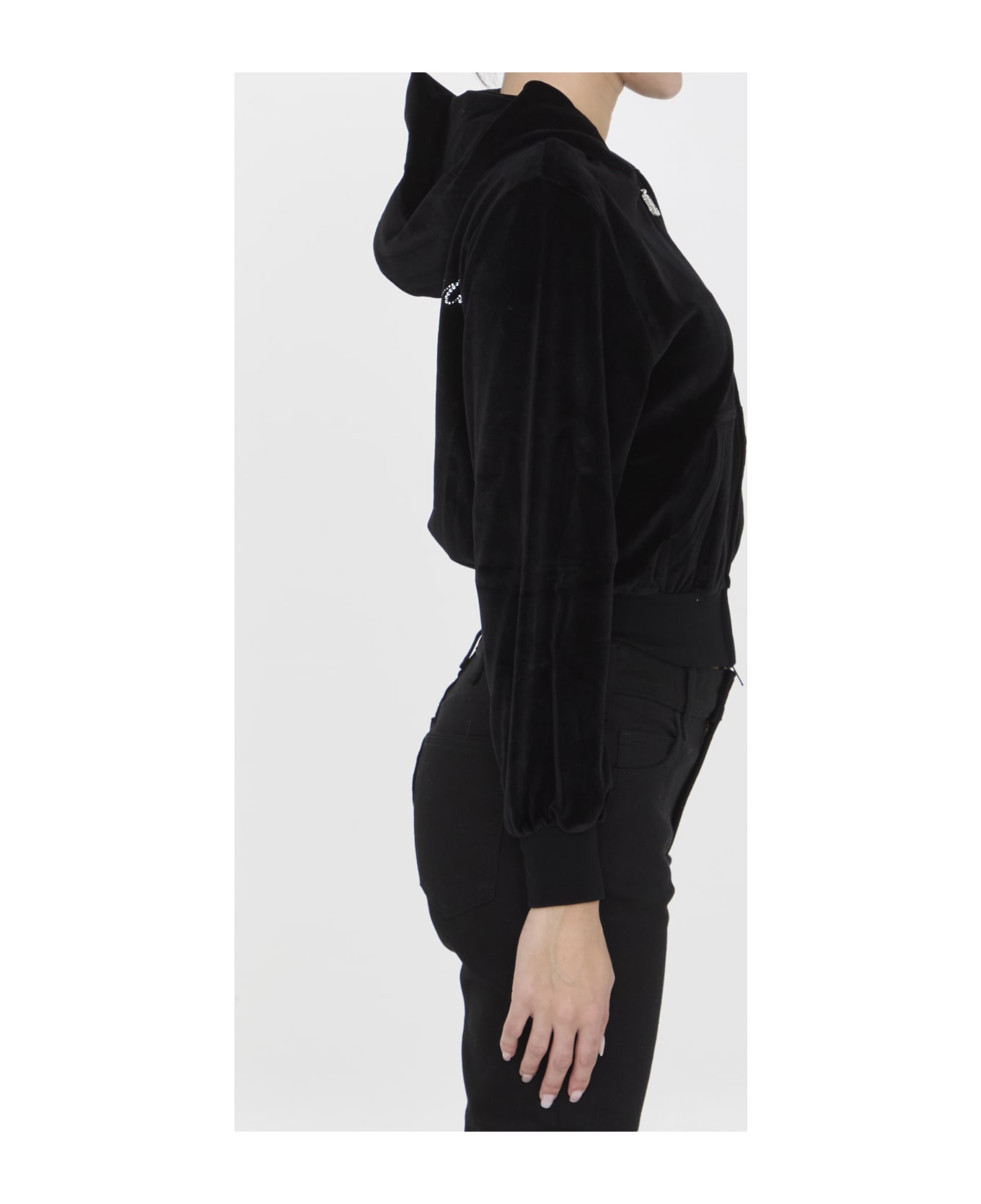 Balenciaga Shrunk Zip-up Hoodie - BLACK ジャケット