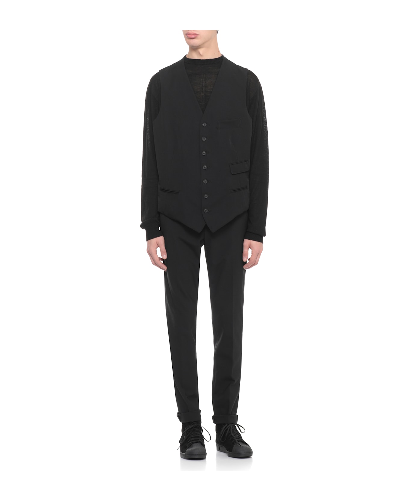 Yohji Yamamoto Wool Vest - Black