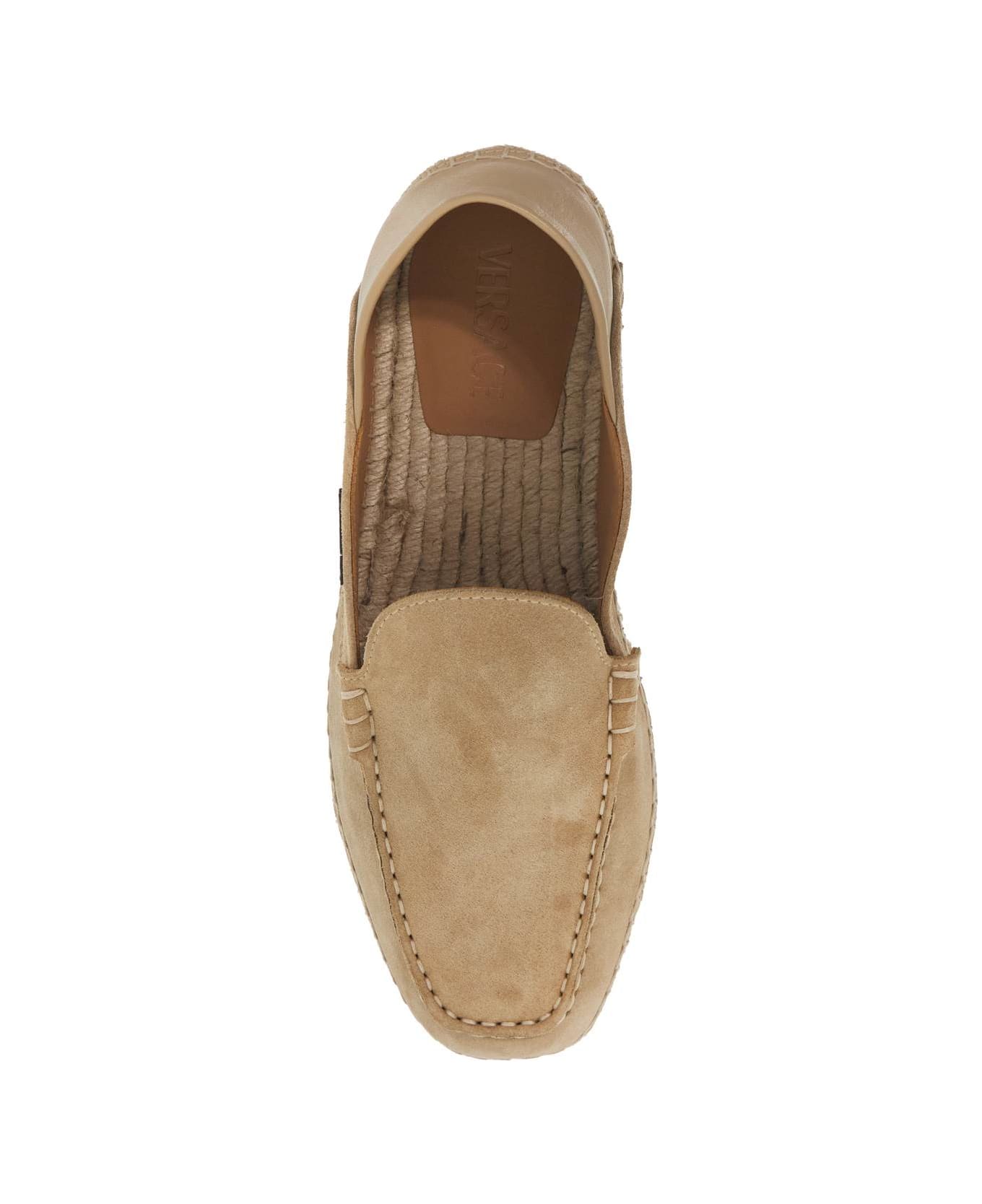 Versace Suede Moccasin-style Es - MASTIC (Beige)