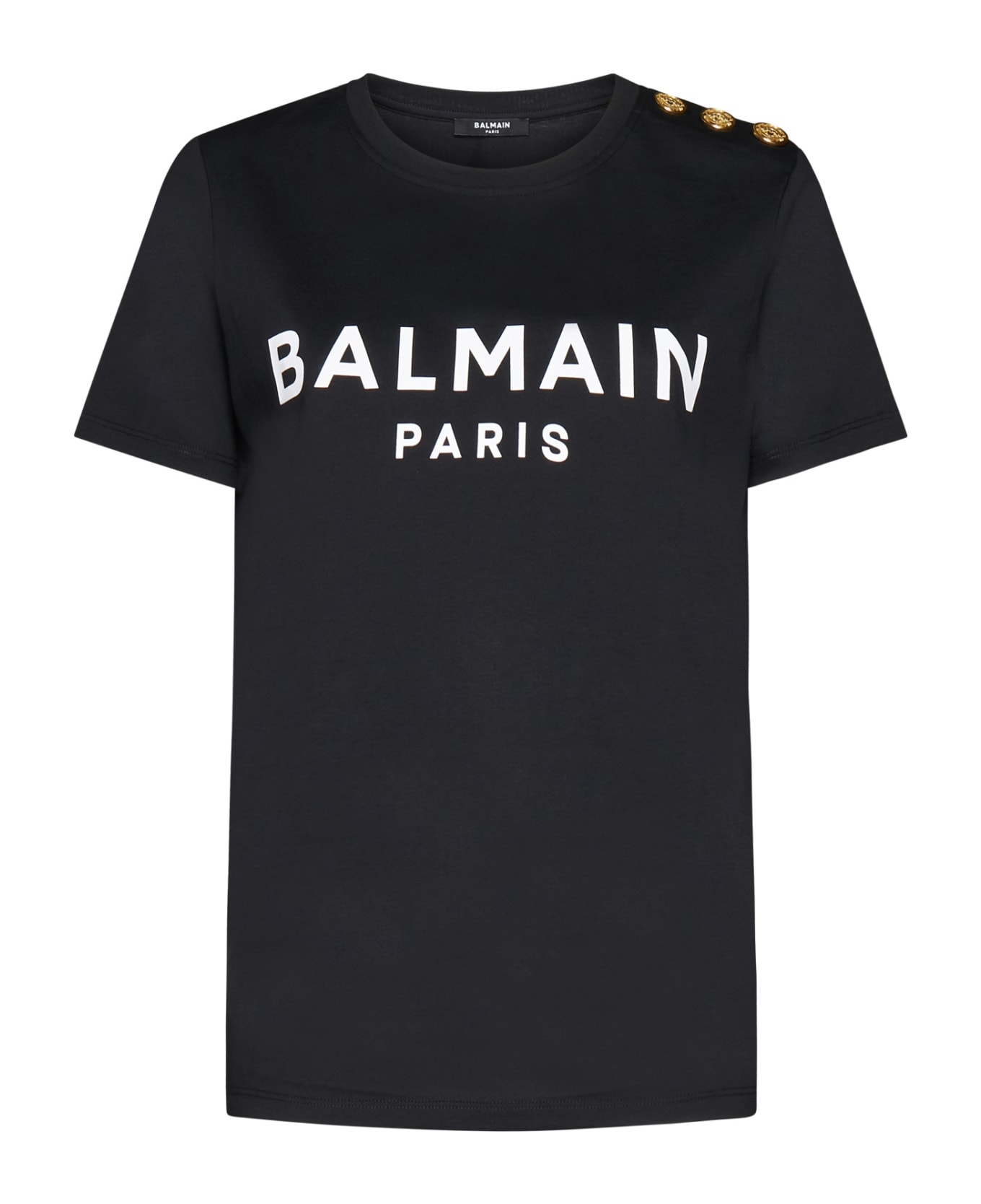 Balmain T-shirt - Eab Noir Blanc