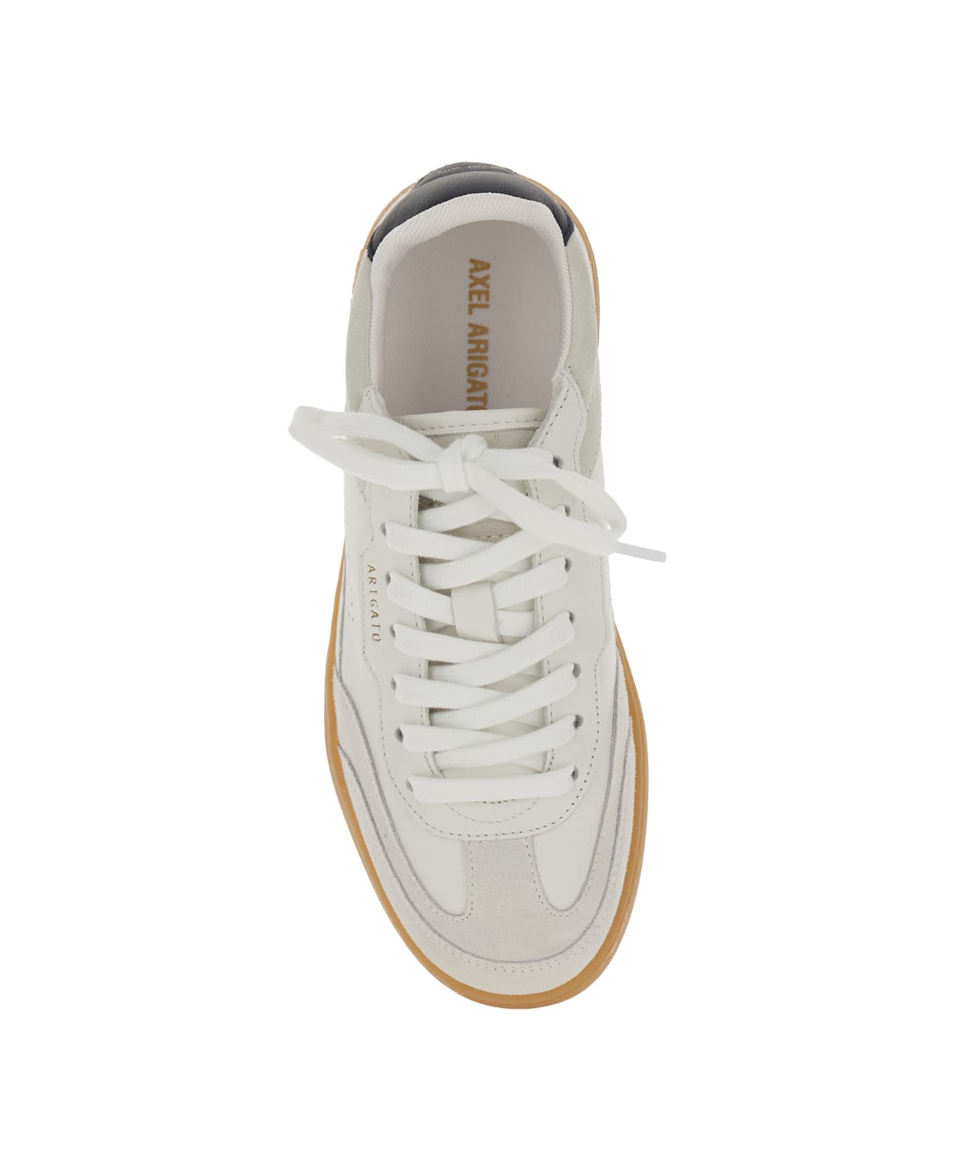 Axel Arigato 'dice T-toe' White Low Top Sneakers With Logo Patch On The Tongue And Logo Lettering On The Rear In Leather Woman - White