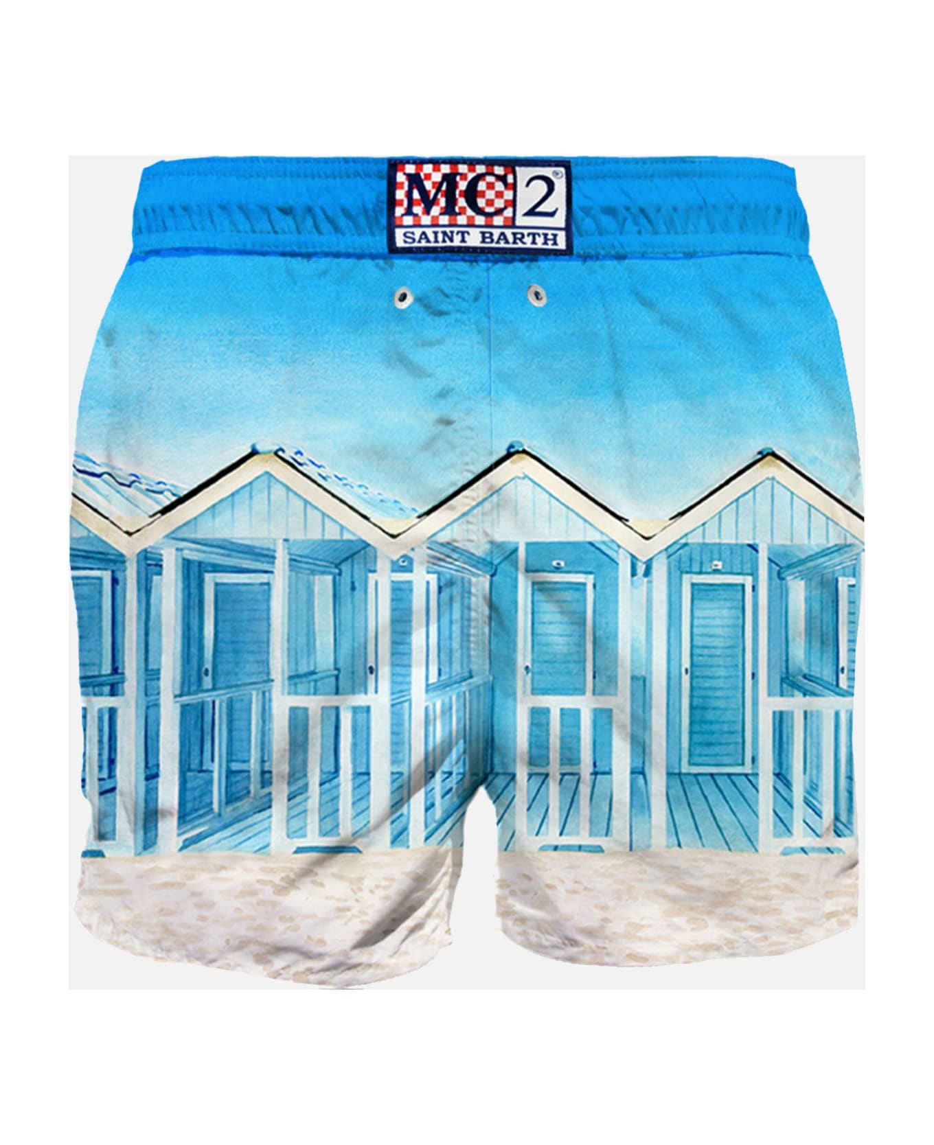 MC2 Saint Barth Man Swim Shorts With Forte Dei Marmi Embroidery