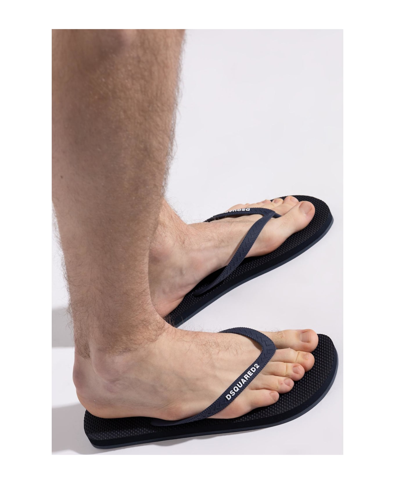 Dsquared2 Rubber Slides With Logo - Blue