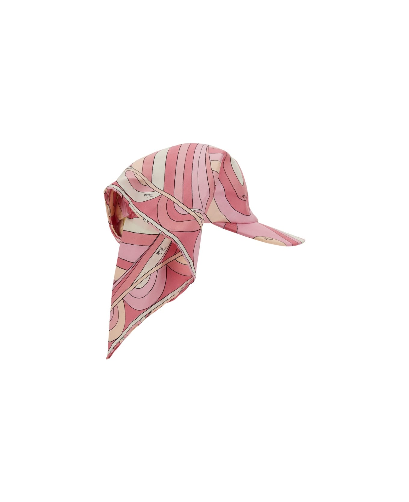 Pucci Visor With Scarf - PINK