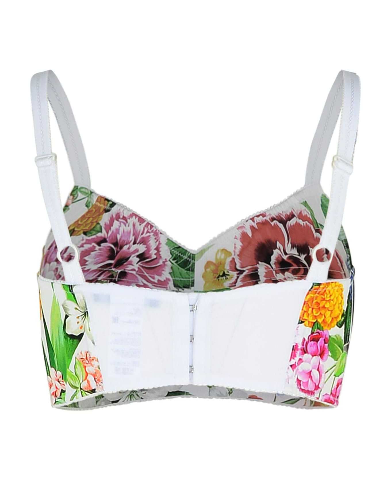 Dolce 
Gabbana White Cotton Blend Top - White