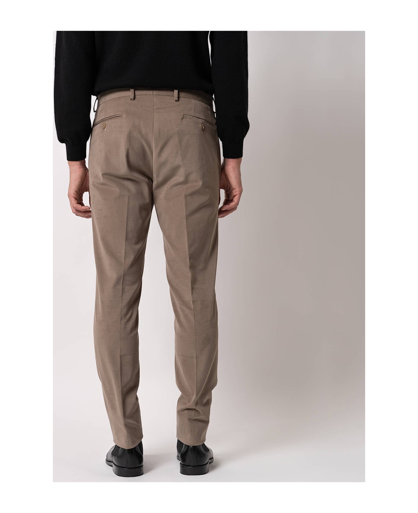 Larusmiani Velvet Trousers Howard Pants - Beige