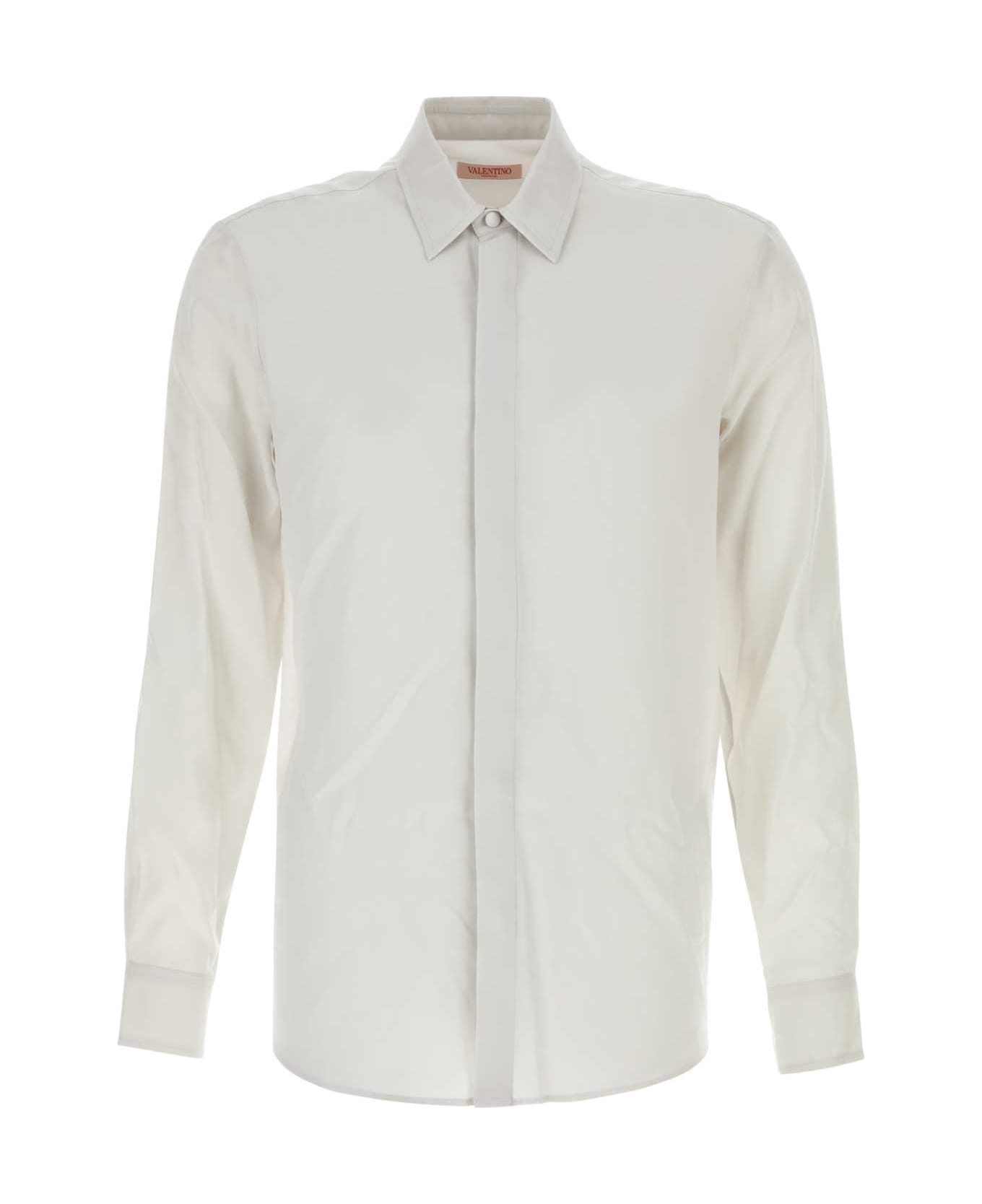 Valentino Garavani Ice Silk Shirt - GHIACCIO