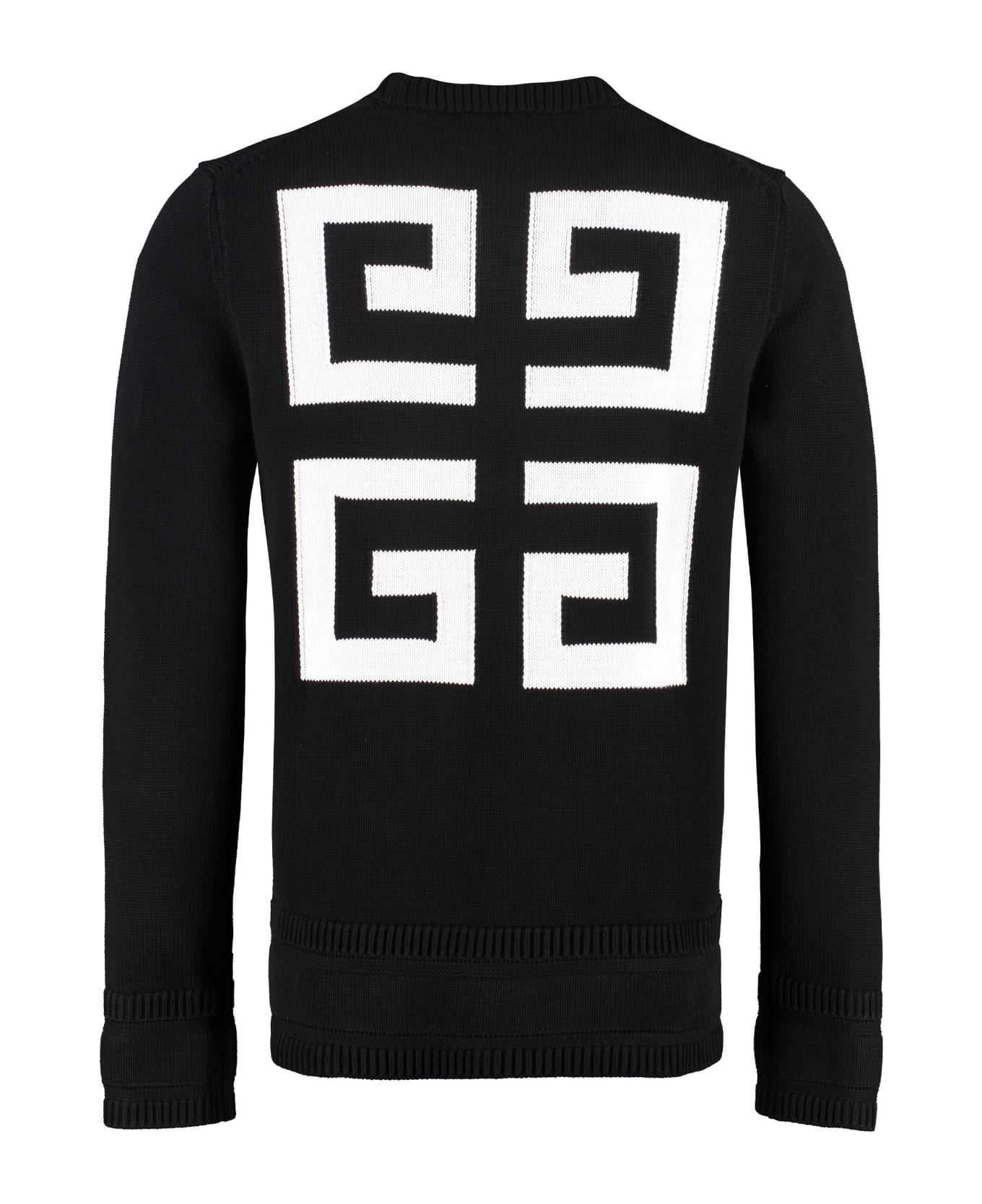Givenchy Cotton Crew-neck Sweater - black ニットウェア