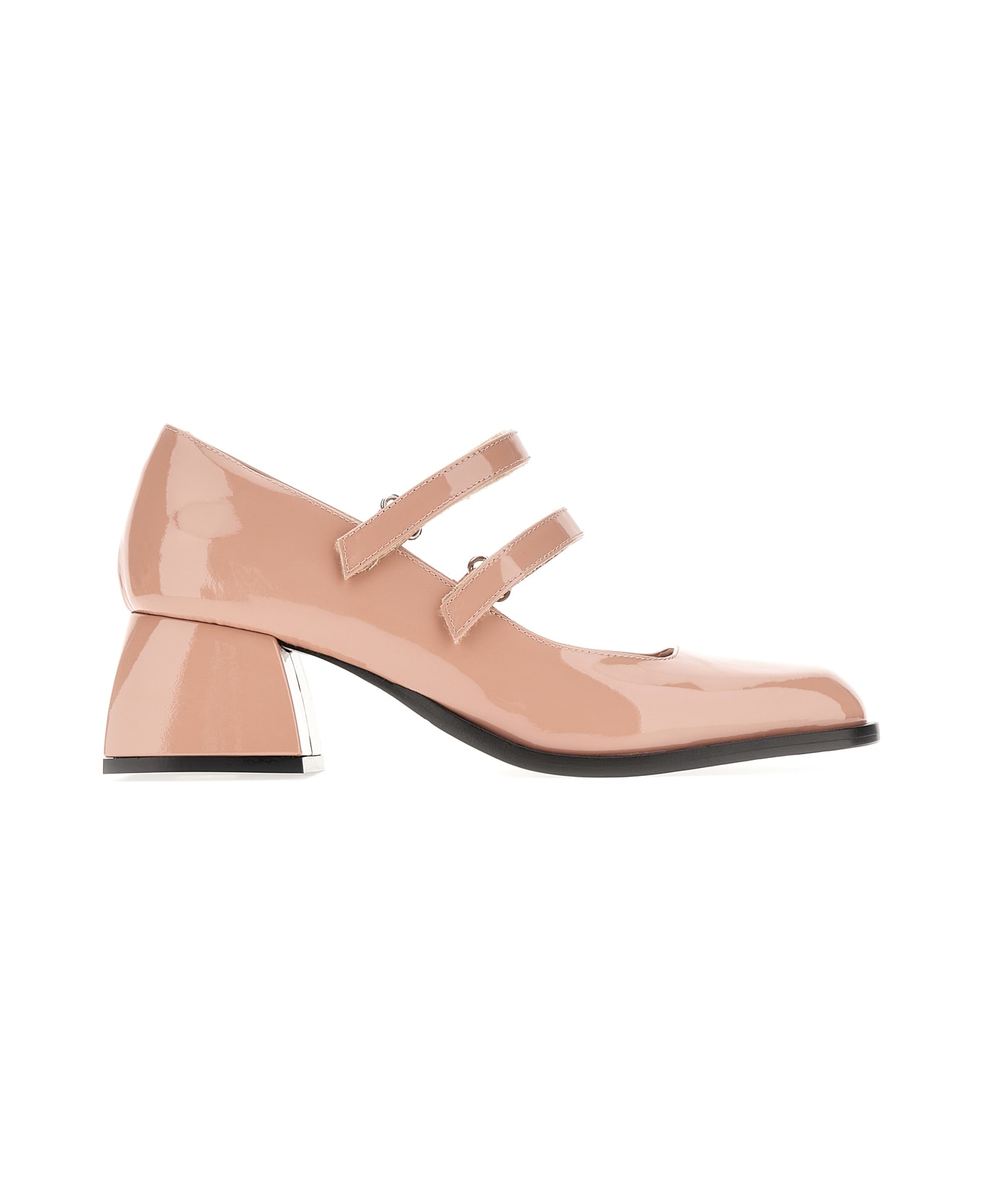 Nodaleto Antiqued Pink Leather Bulla Bacara Pumps - BLUSH PATENT
