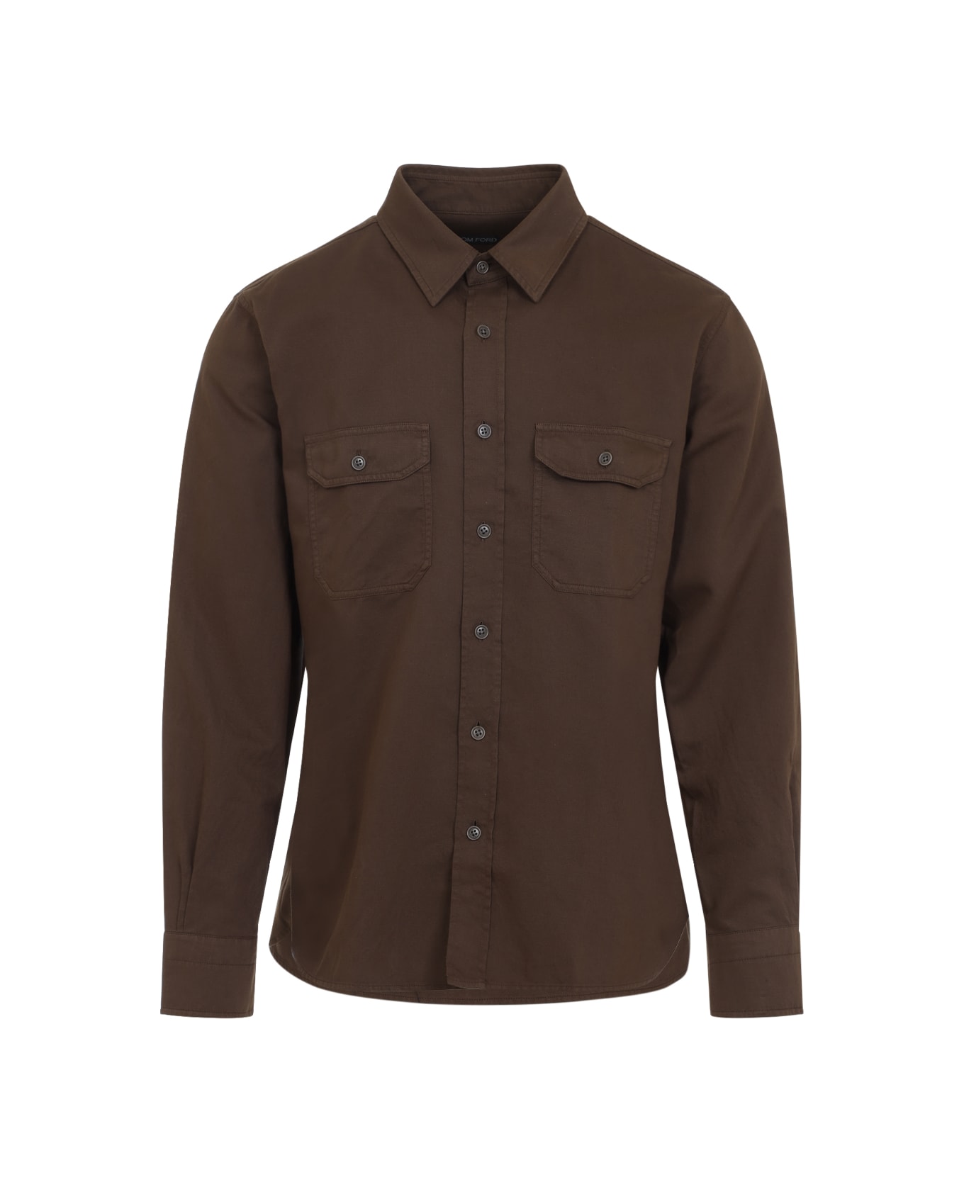 Tom Ford Military Shirt - Gaq Bronze Olive