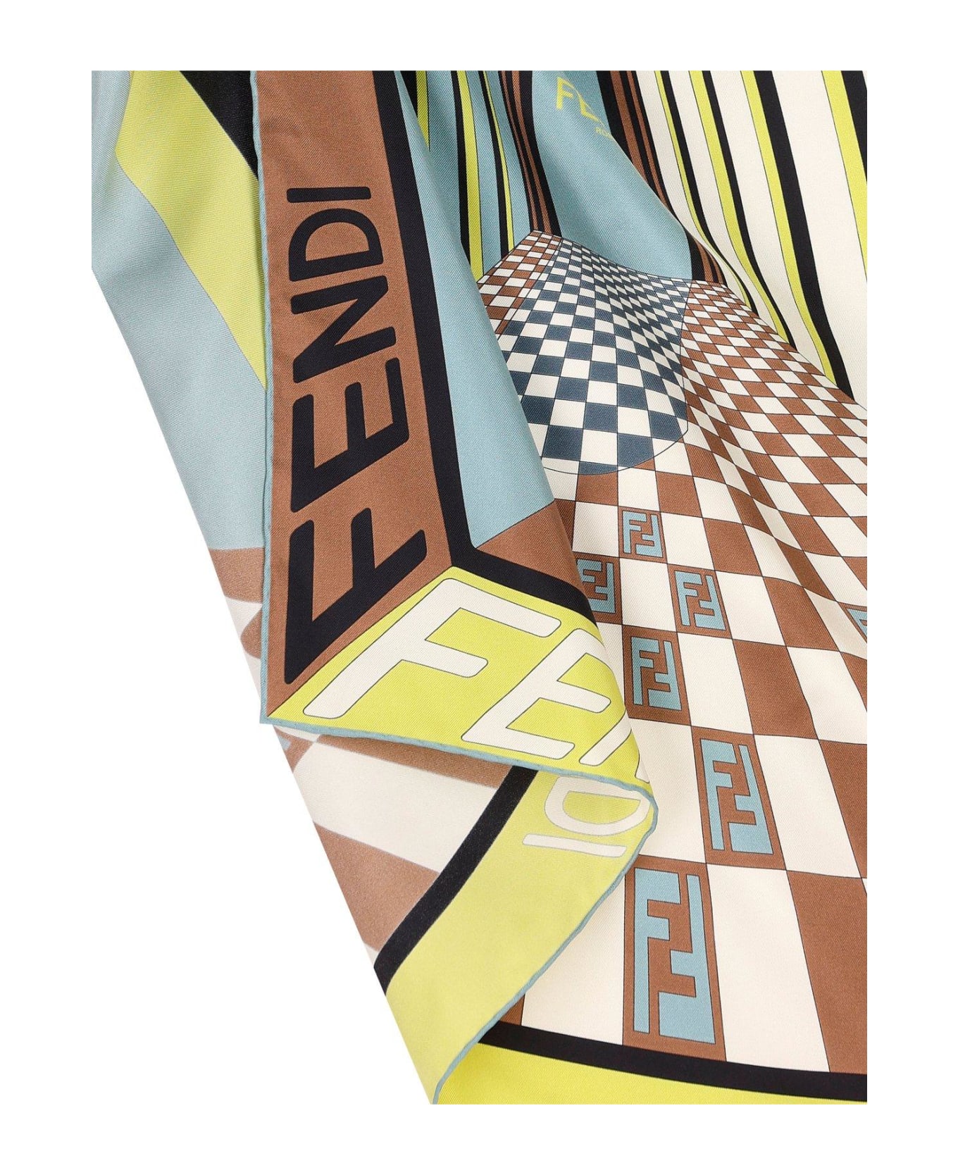 Fendi Graphic Printed Finished-edge Scarf - MultiColour スカーフ＆ストール
