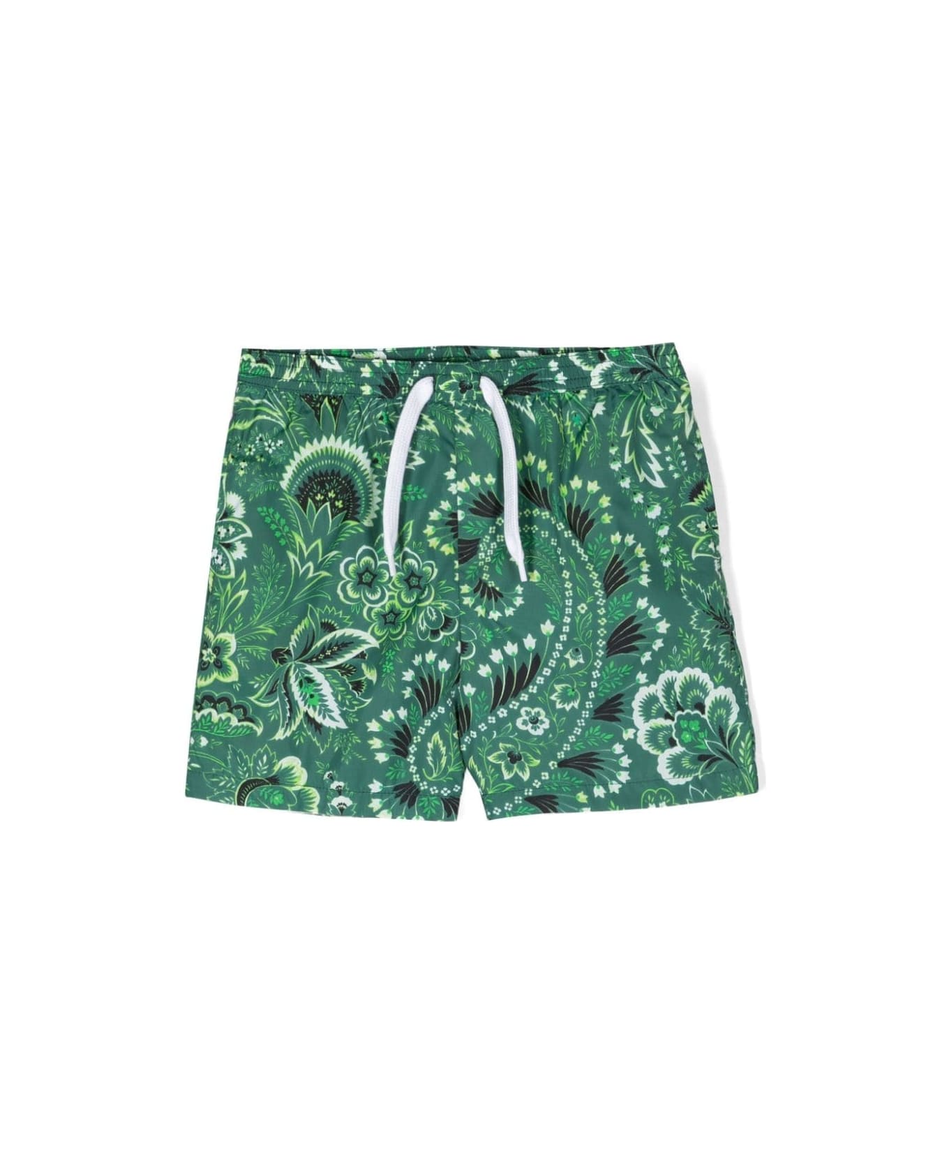 Etro Paisley Print Swimsuit - Green
