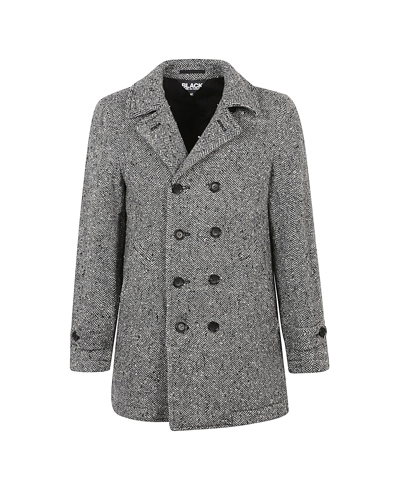 Comme des Garçons Wool Double-breasted Coat - Black