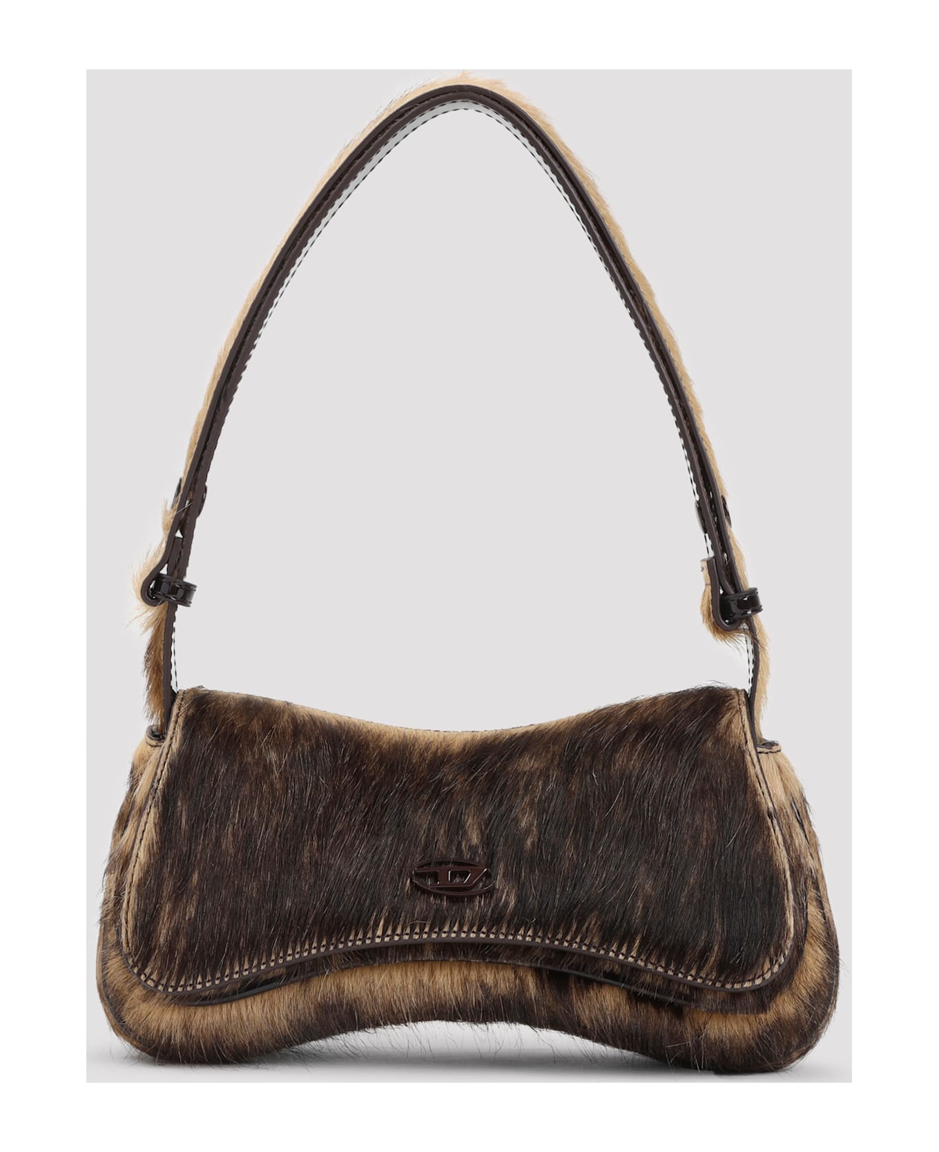 Diesel Play Clutch Bag - Brown