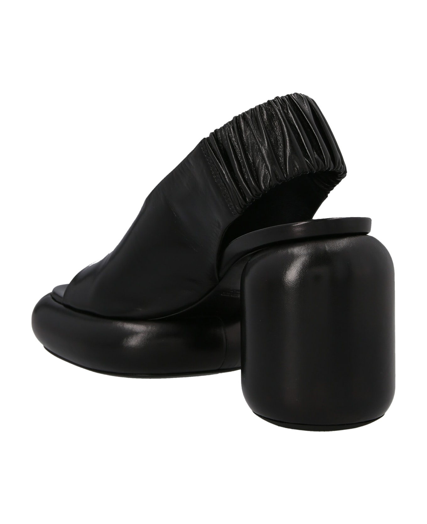Jil Sander Padded Heel Sandals - Black  