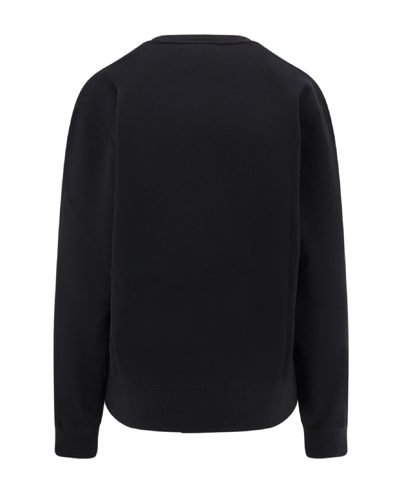 Saint Laurent Certified Cotton Sweatshirt With Cassandre Embroidery - Black